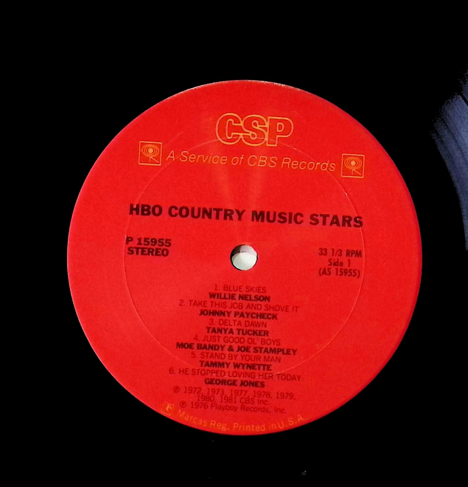 Various HBO Country Music Stars 12" LP 1981 P 15955 Folk, World, & Country — image 4