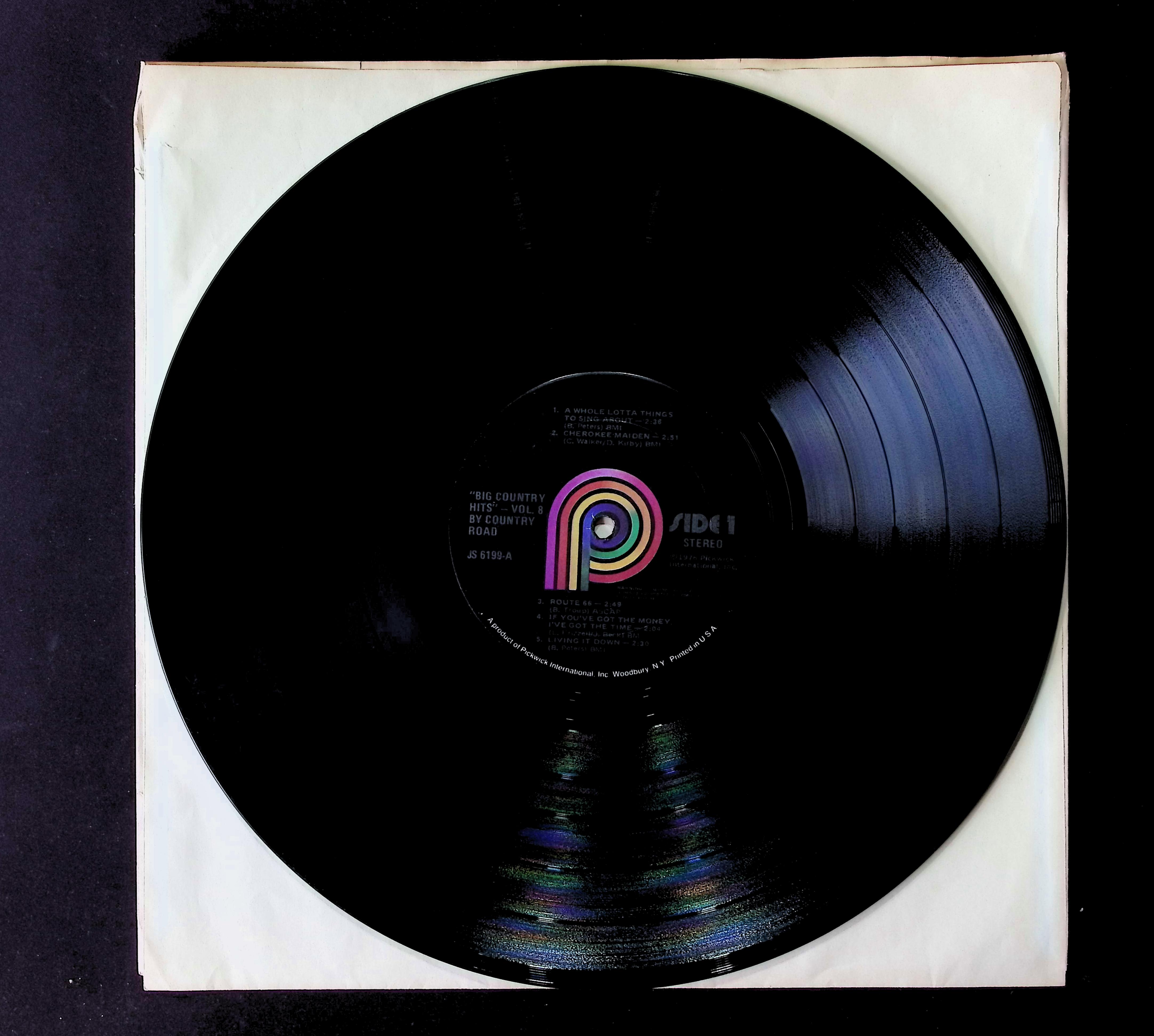 Country Road Big Country Hits - Vol. 8 12" LP 1976 JS-6199 Folk, World, & Country — image 5