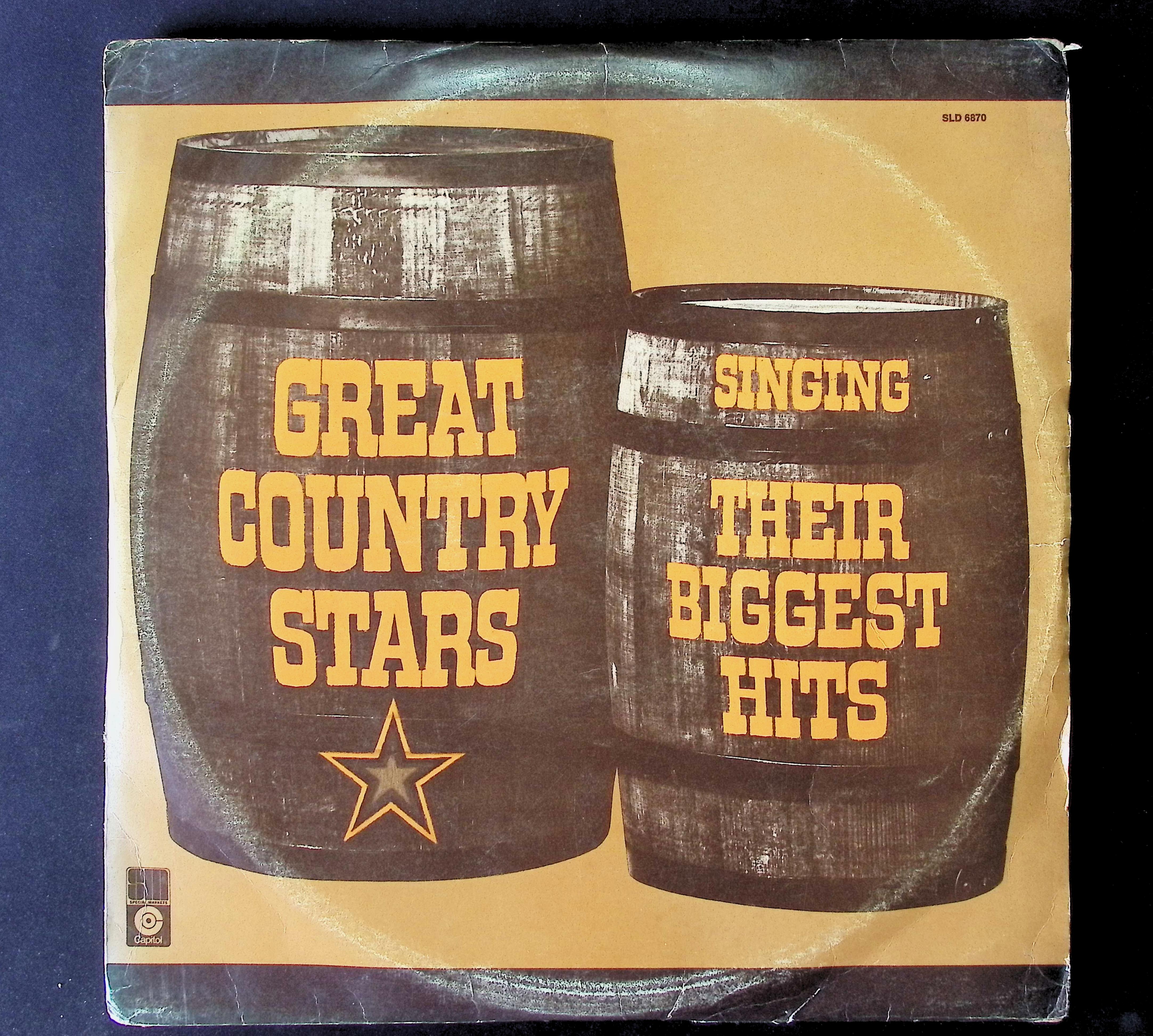 Various Great Country Stars Singing Their Biggest Hits 12" LP 1973 SLD 6870 Folk, World, & Country
