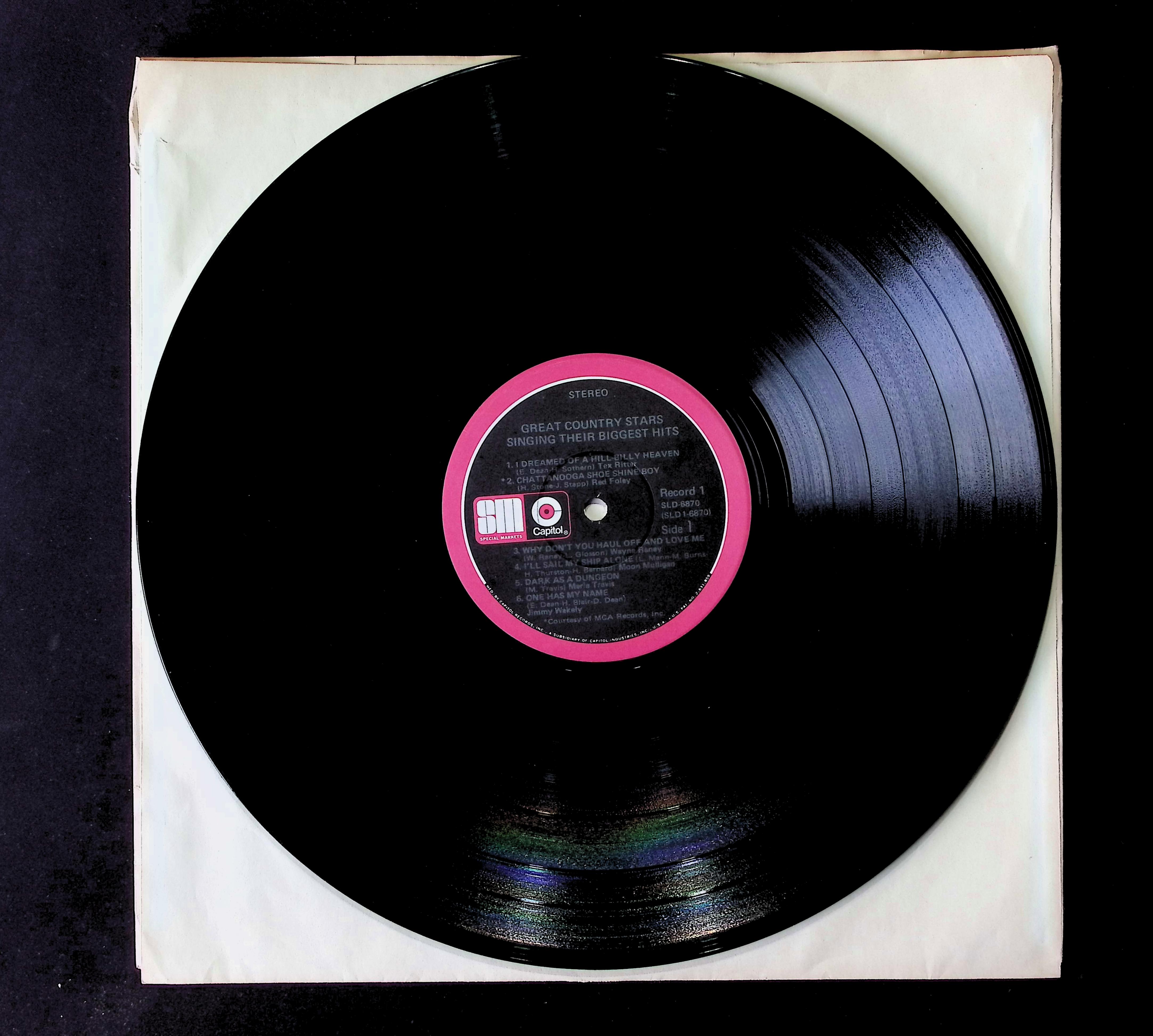 Various Great Country Stars Singing Their Biggest Hits 12" LP 1973 SLD 6870 Folk, World, & Country — image 3