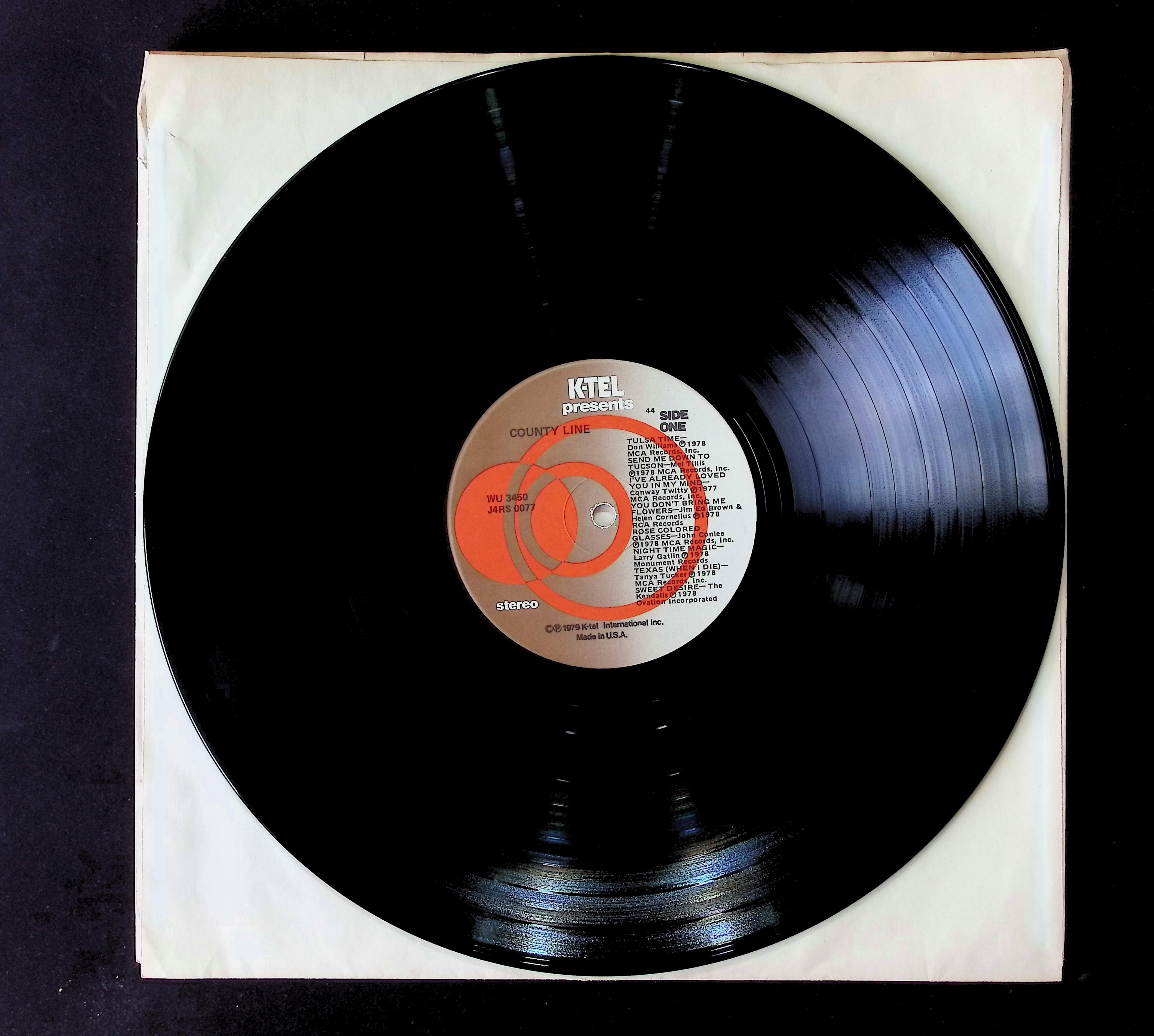 Various County Line (Cross Over To Country Original Hits & Stars) 12" LP 1979 WU 3450 Folk, World, & Country — image 5