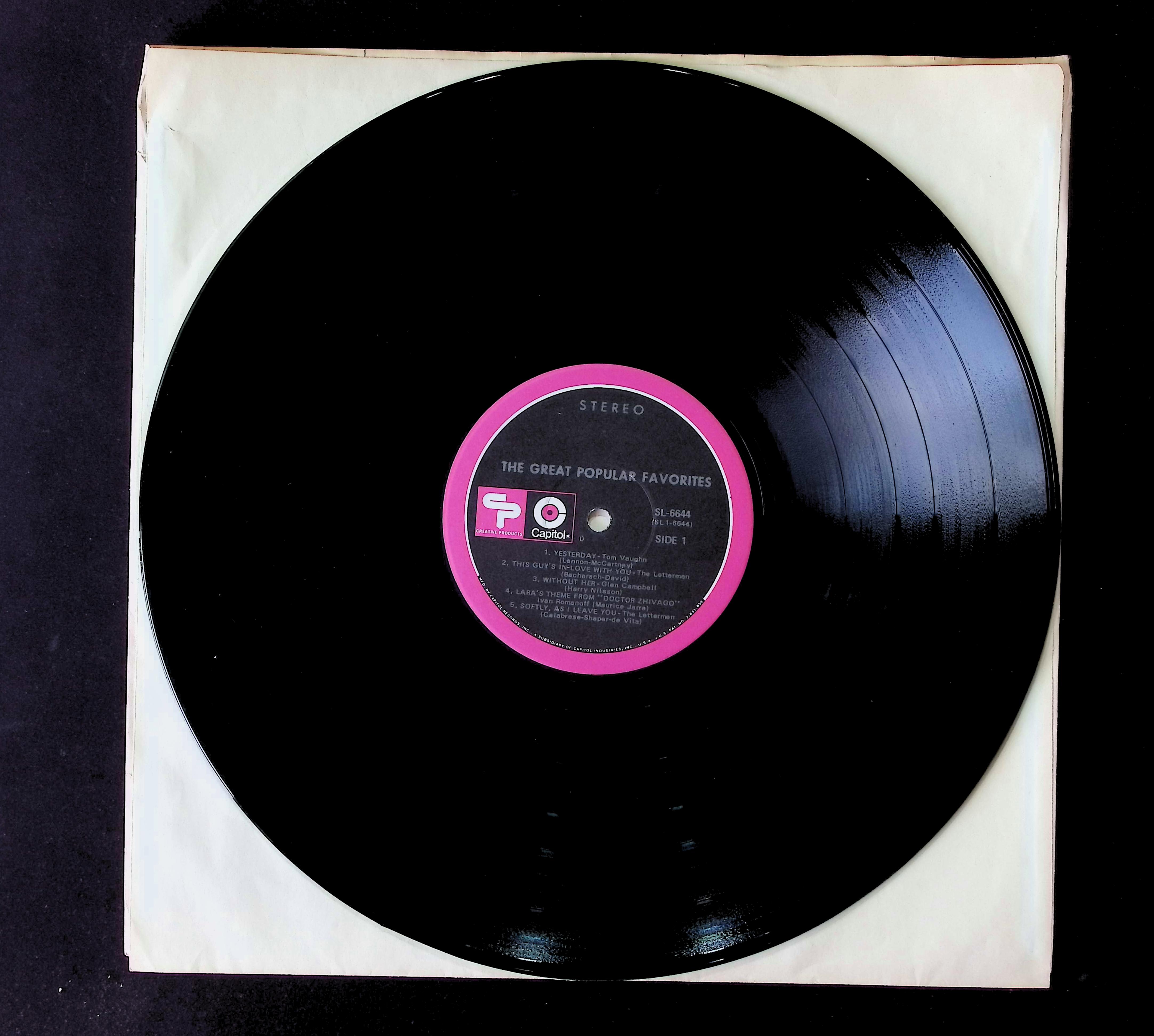 Various The Great Popular Favorites 12" LP 1969 SL-6644 Pop — image 5