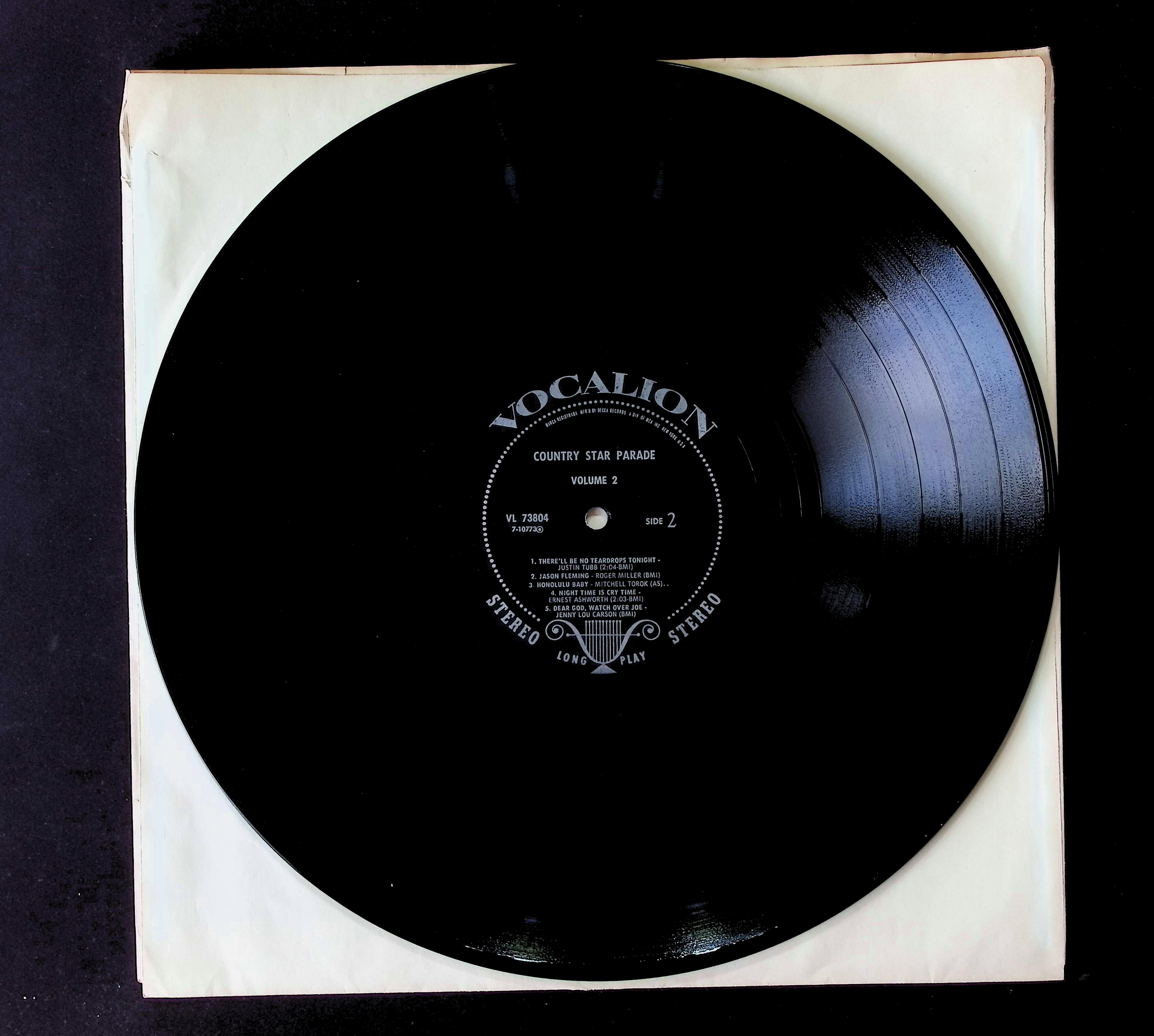 Various Country Star Parade Volume 2 12" LP 0 Vocalion (2) VL 73804 Folk, World, & Country — image 5