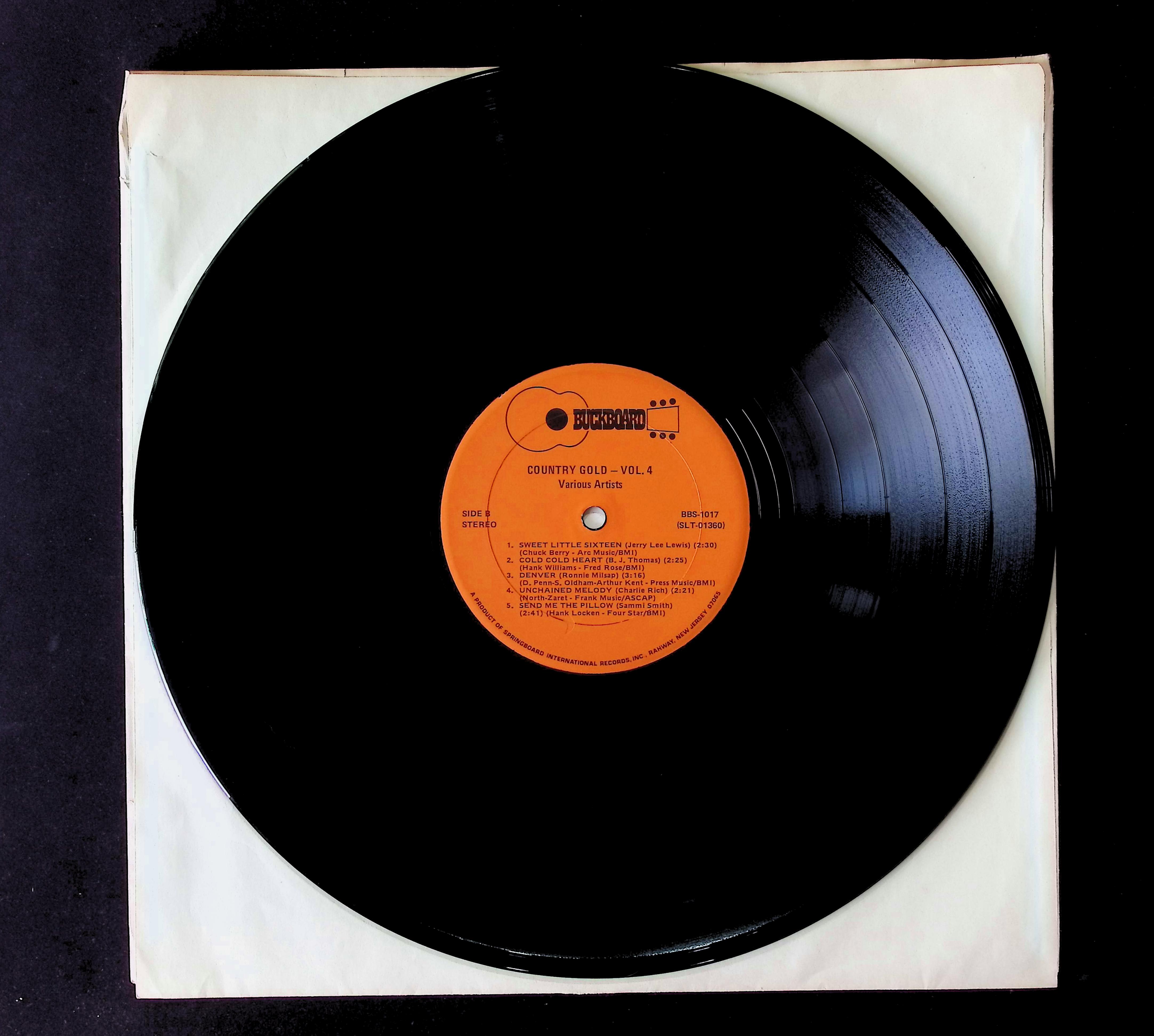Various Country Gold Vol.4 12" LP 0 BBS-1017 Folk, World, & Country — image 3