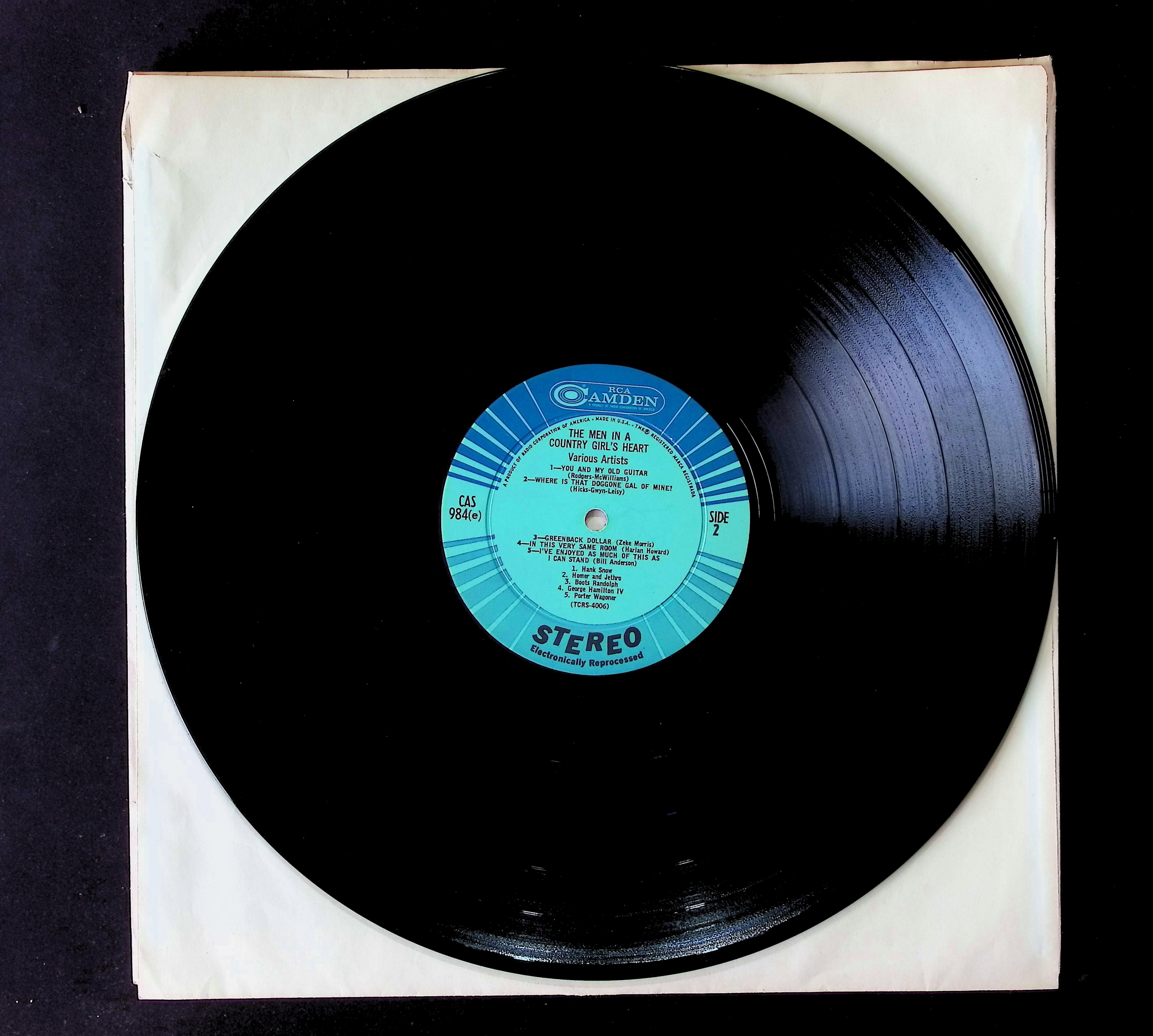 Various The Men In A Country Girl's Heart 12" LP 0 CAS-984 Folk, World, & Country — image 3