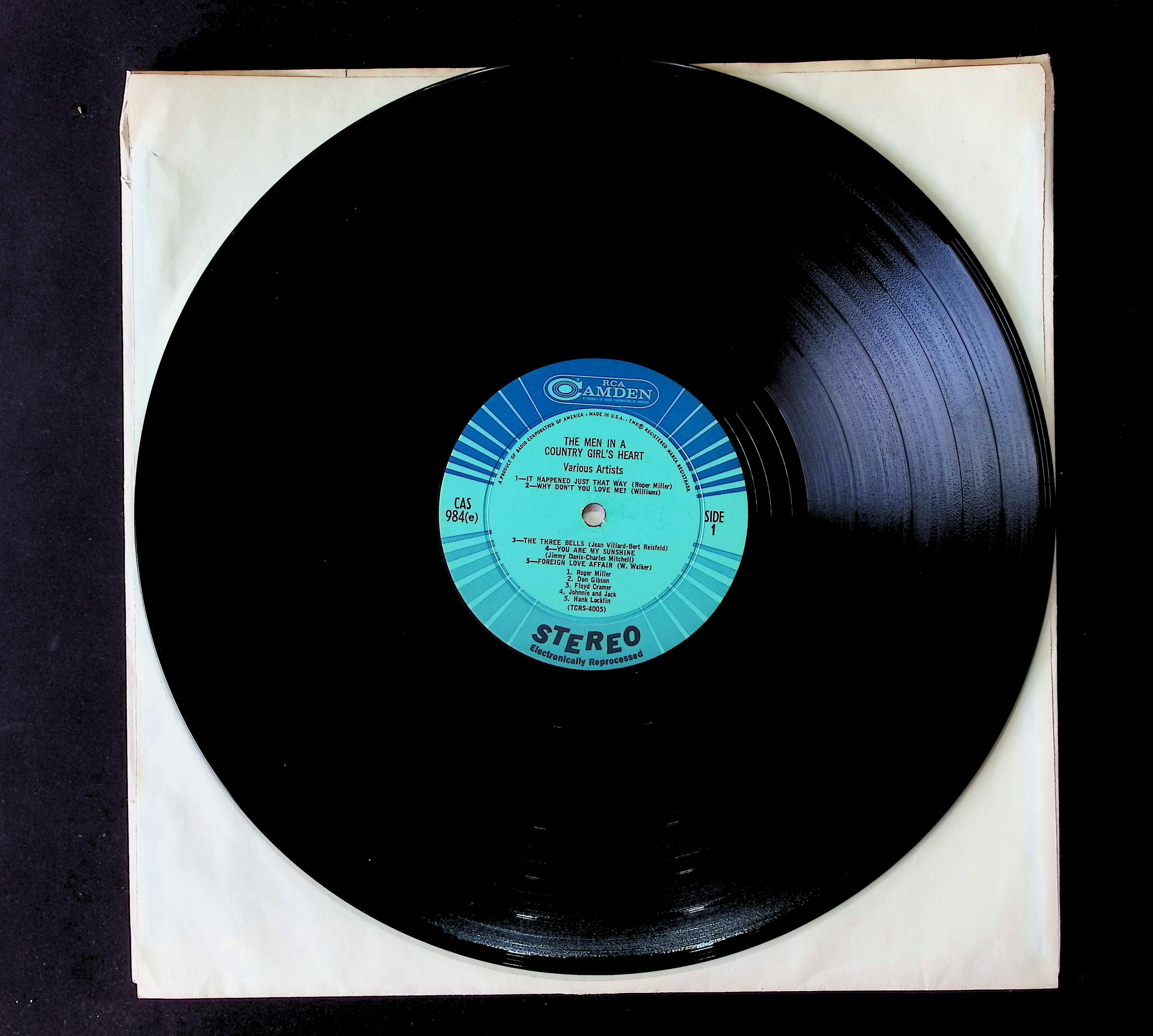 Various The Men In A Country Girl's Heart 12" LP 0 CAS-984 Folk, World, & Country — image 5