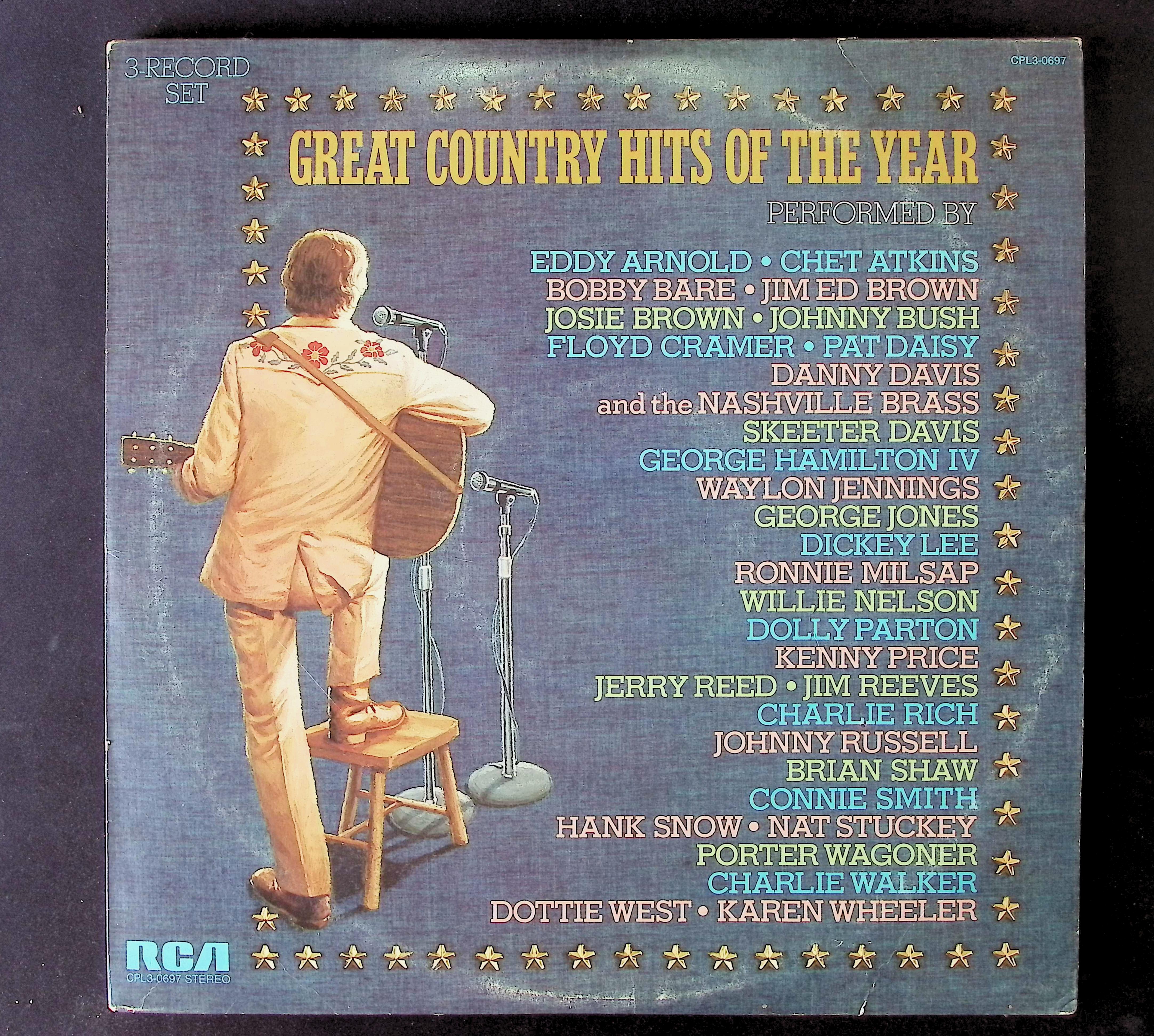 Various - Great Country Hits Of The Year 12" LP 1974 CPL3-0697 Folk, World, & Country