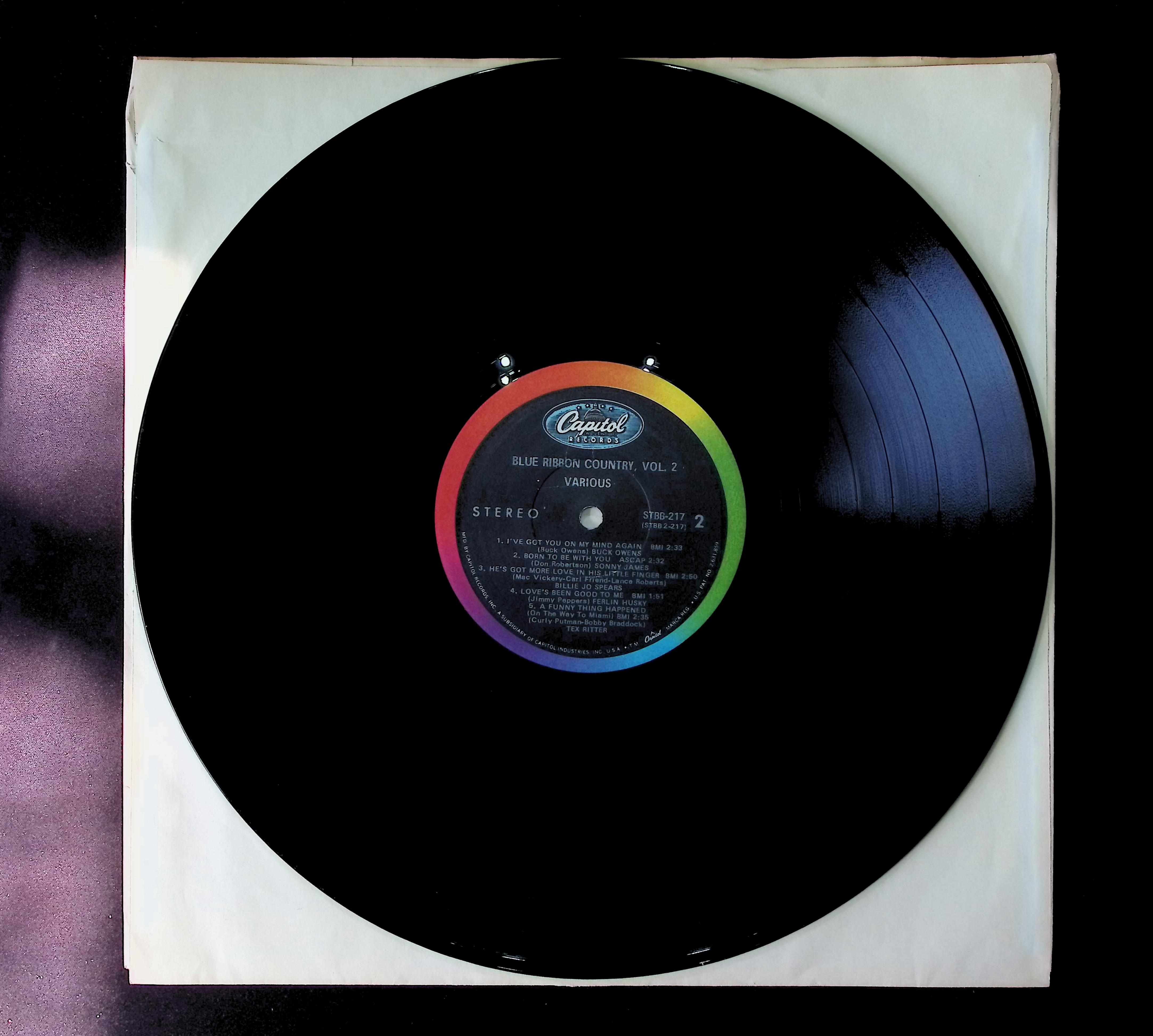 Various Blue Ribbon Country, Vol. II 12" LP 1969 STBB-217 Folk, World, & Country — image 5