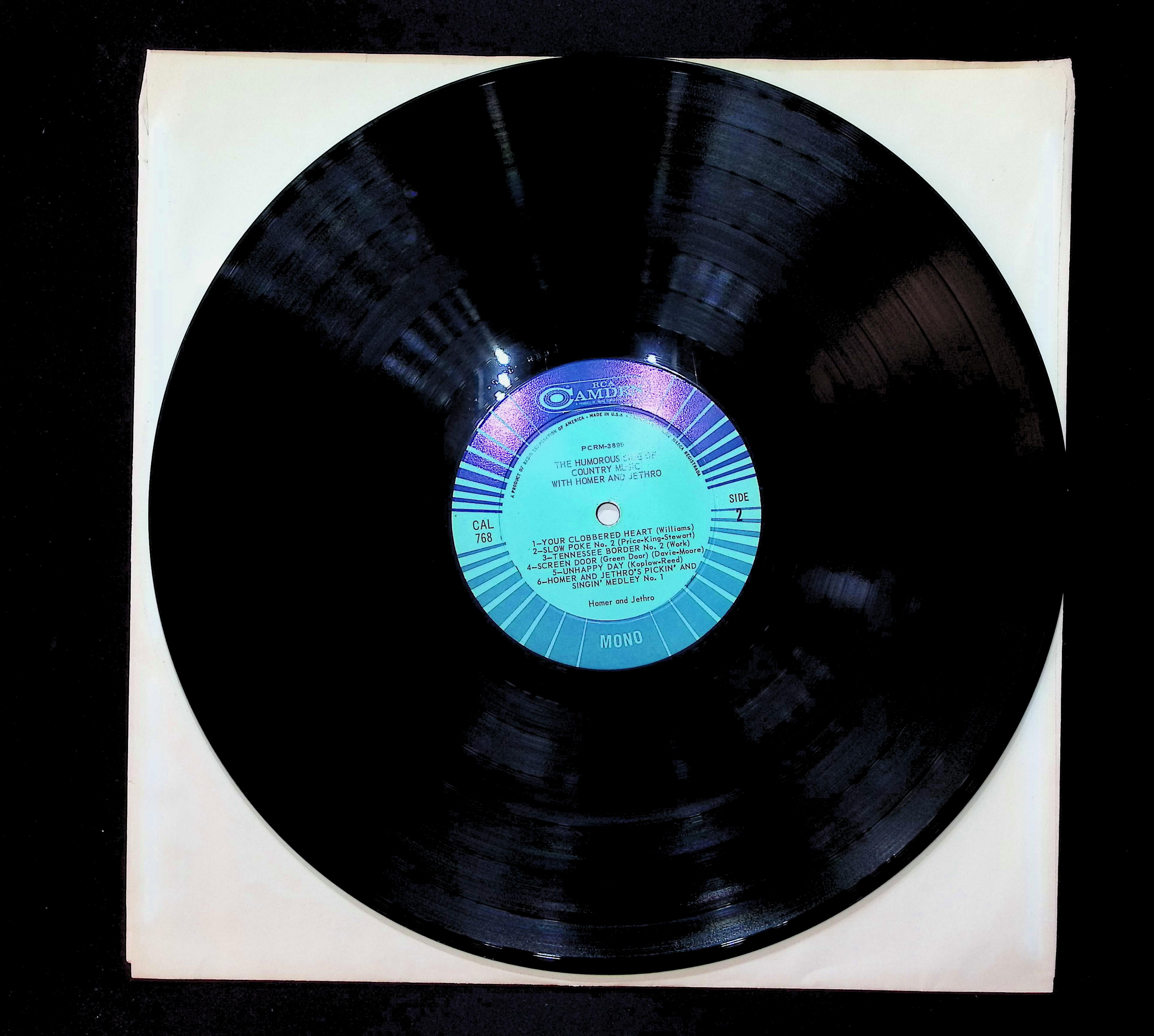 Homer And Jethro The Humorous Side Of Country Music 12" LP 1963 CAL-768 Folk, World, & Country — image 5