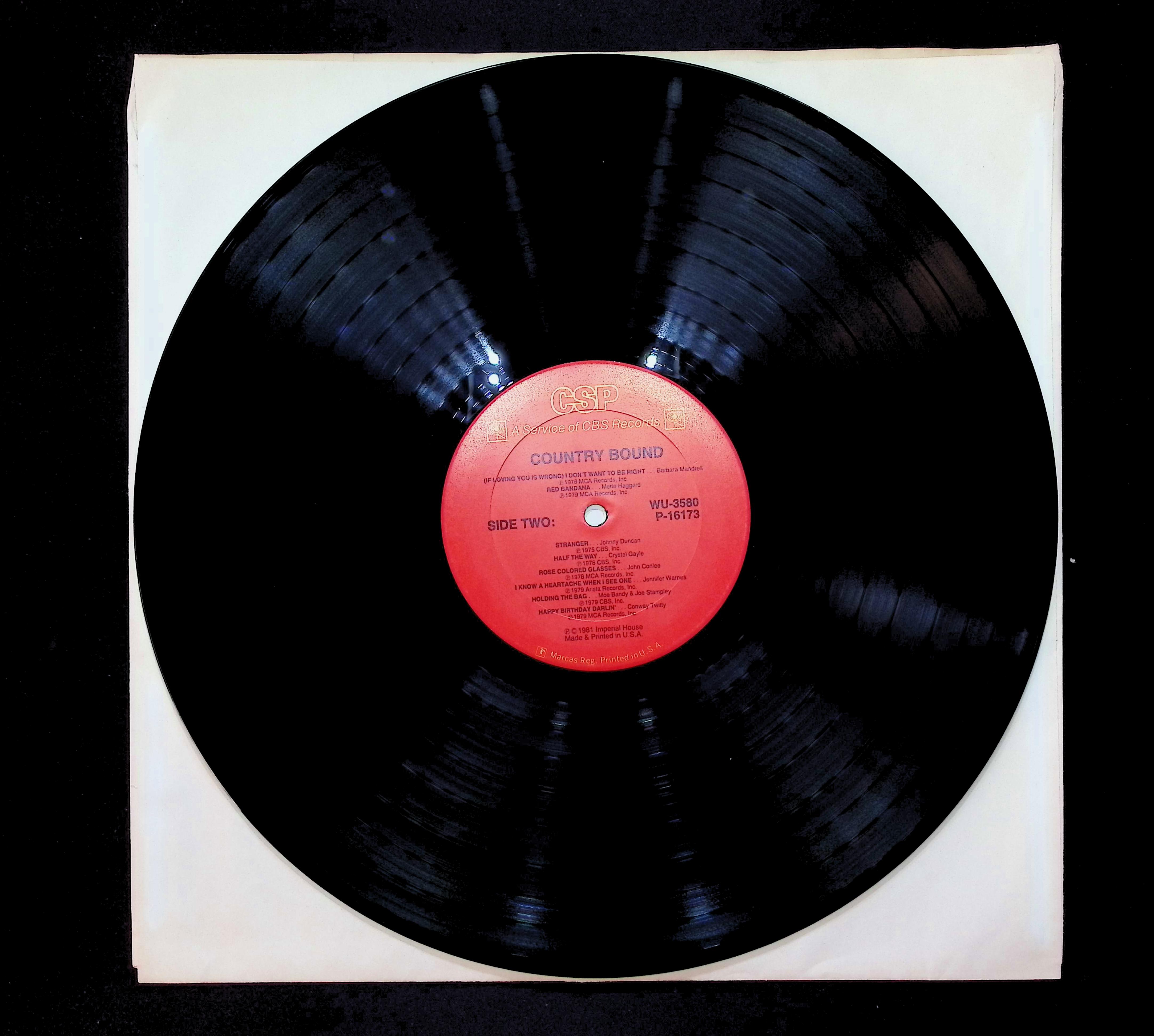 Various Country Bound 12" LP 1981 WU 3580 Folk, World, & Country — image 3