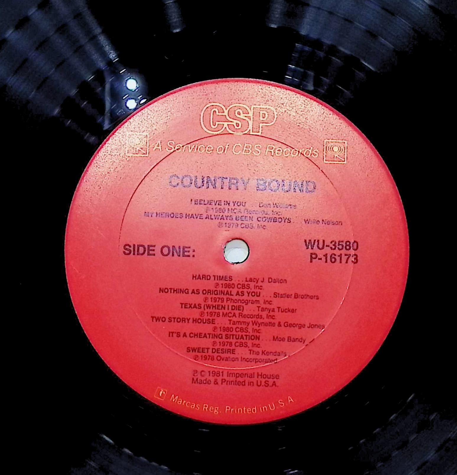 Various Country Bound 12" LP 1981 WU 3580 Folk, World, & Country — image 4