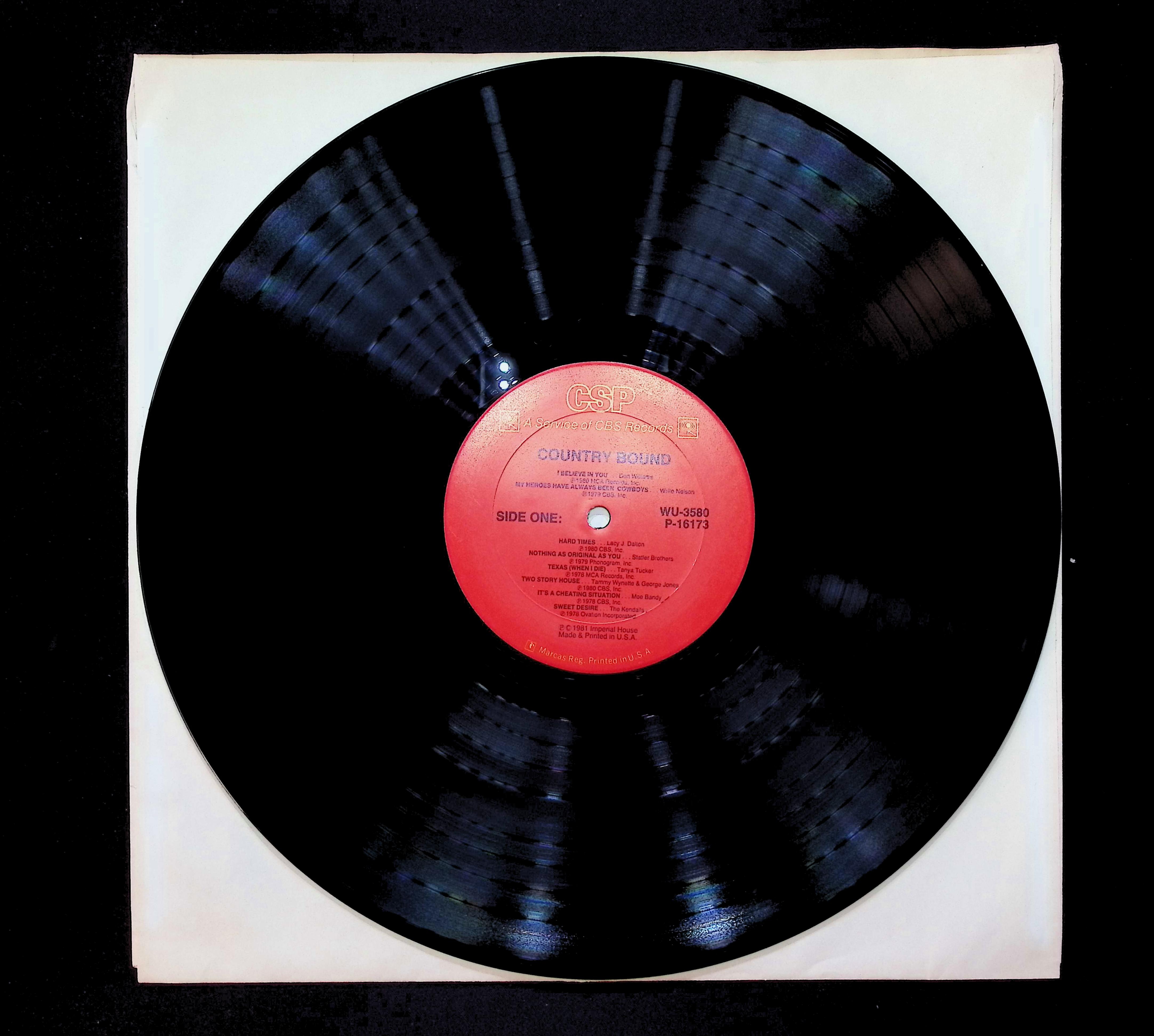 Various Country Bound 12" LP 1981 WU 3580 Folk, World, & Country — image 5