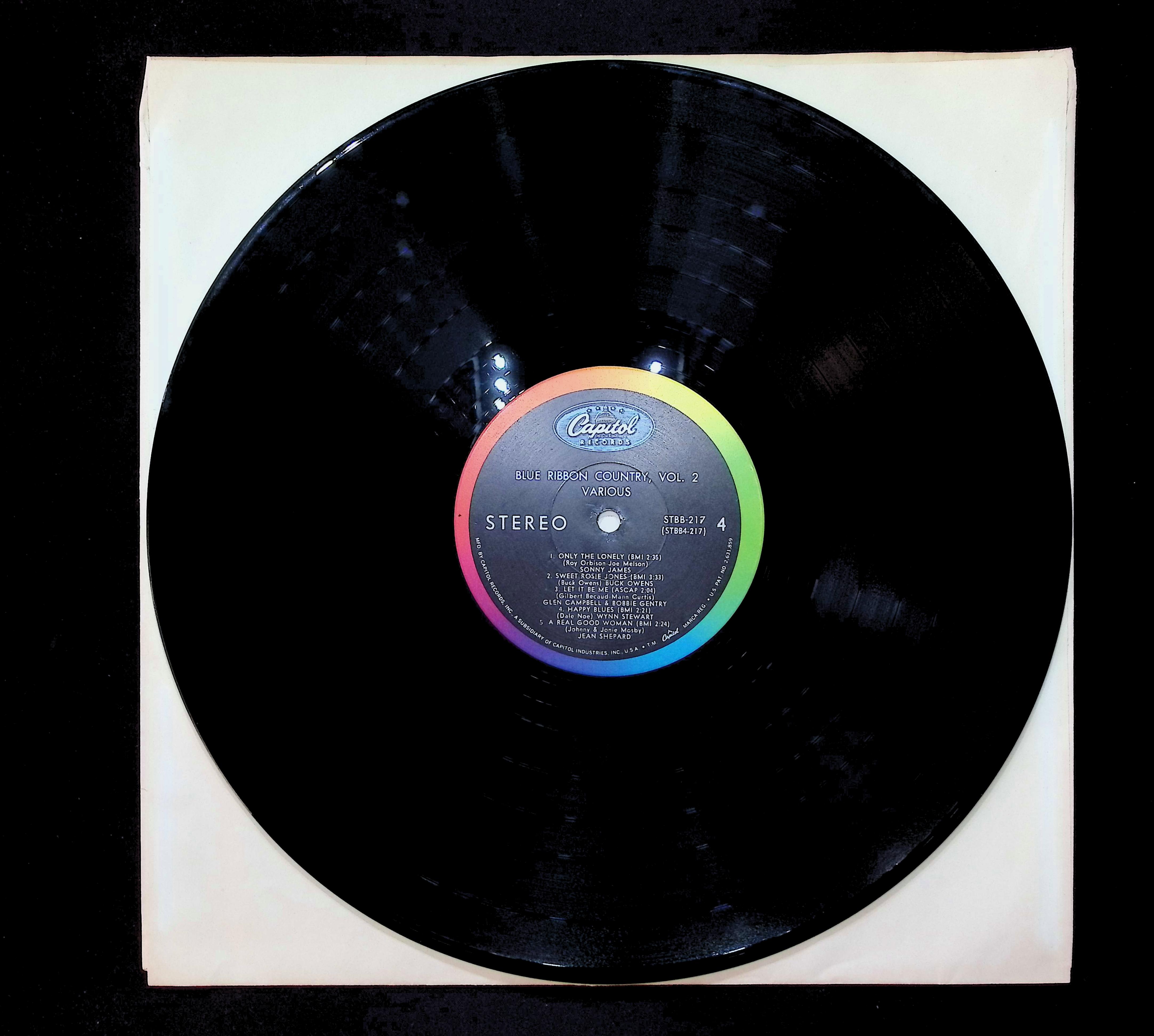 Various Blue Ribbon Country, Vol. II 12" LP 1969 STBB-217 Folk, World, & Country — image 5