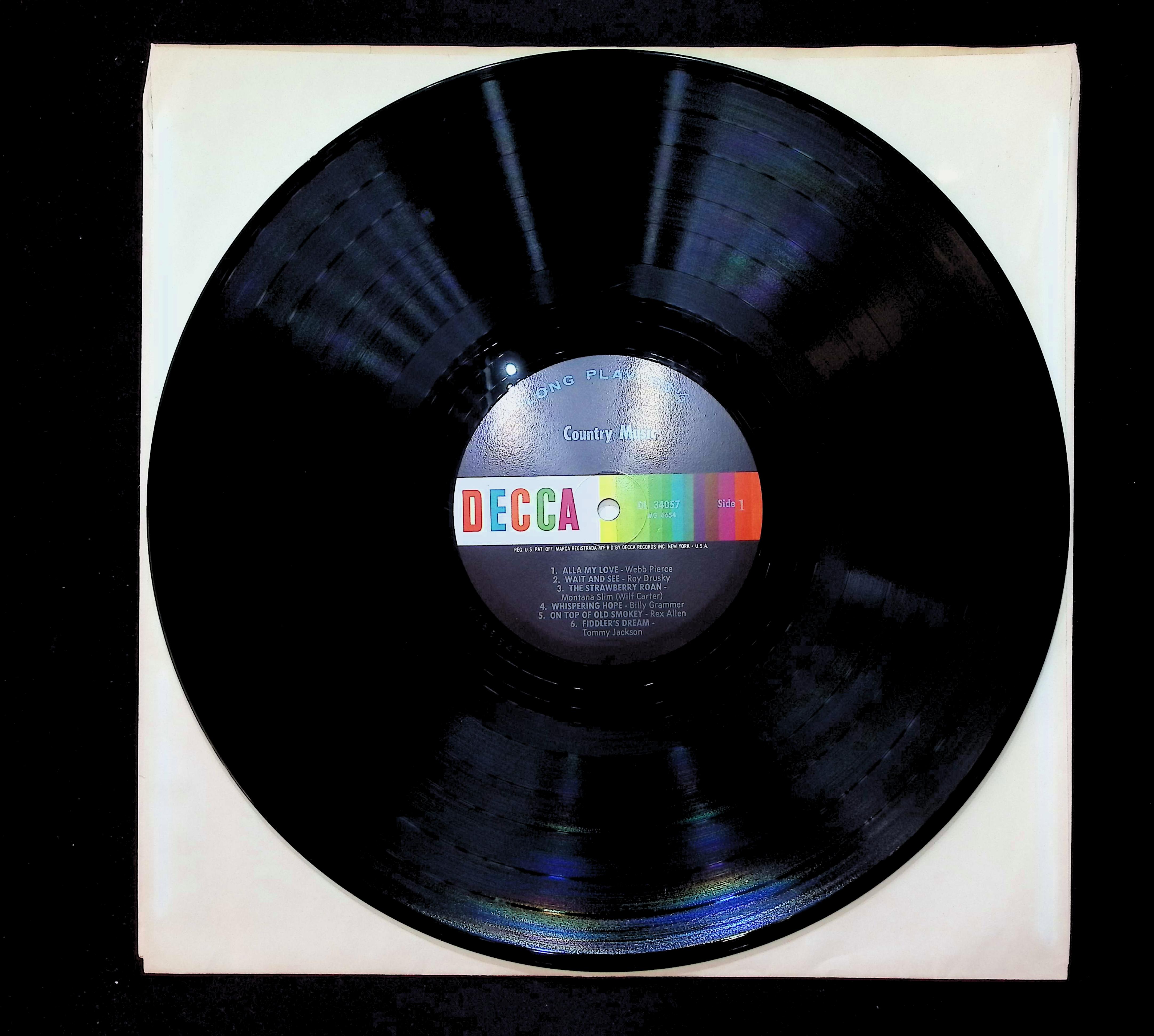Various Country Music Time 12" LP 0 DL 34057 Folk, World, & Country — image 3
