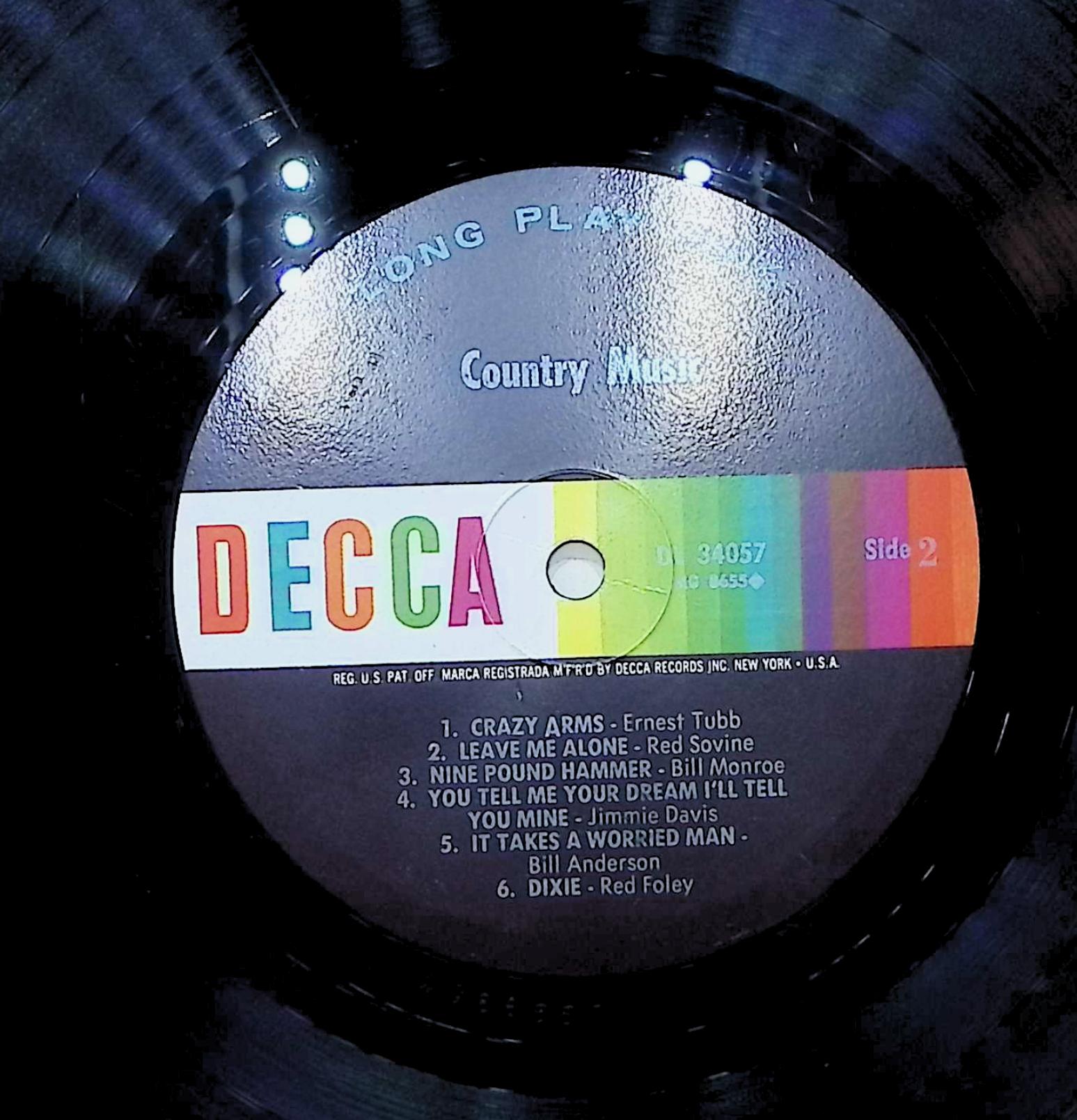 Various Country Music Time 12" LP 0 DL 34057 Folk, World, & Country — image 4