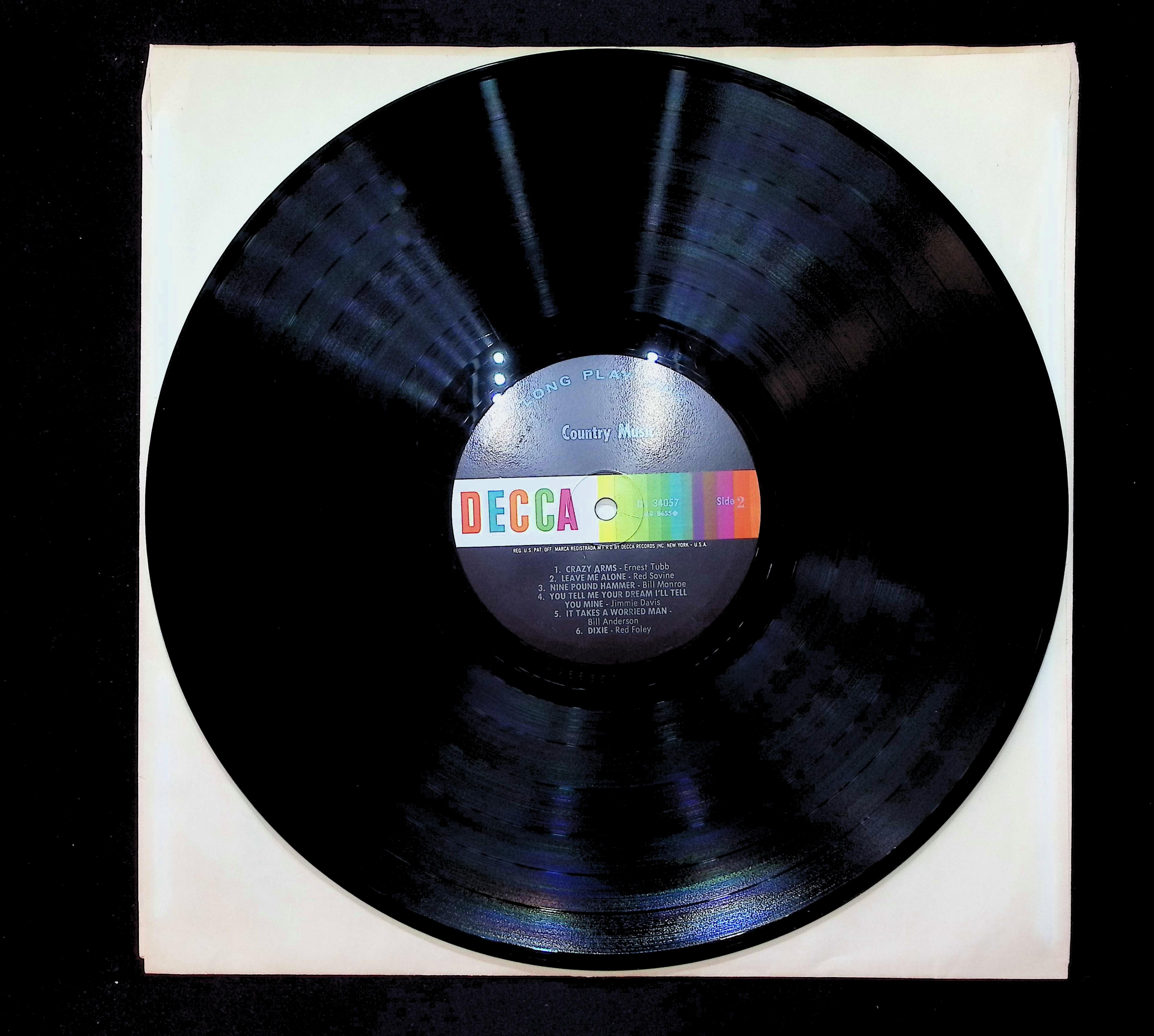 Various Country Music Time 12" LP 0 DL 34057 Folk, World, & Country — image 5