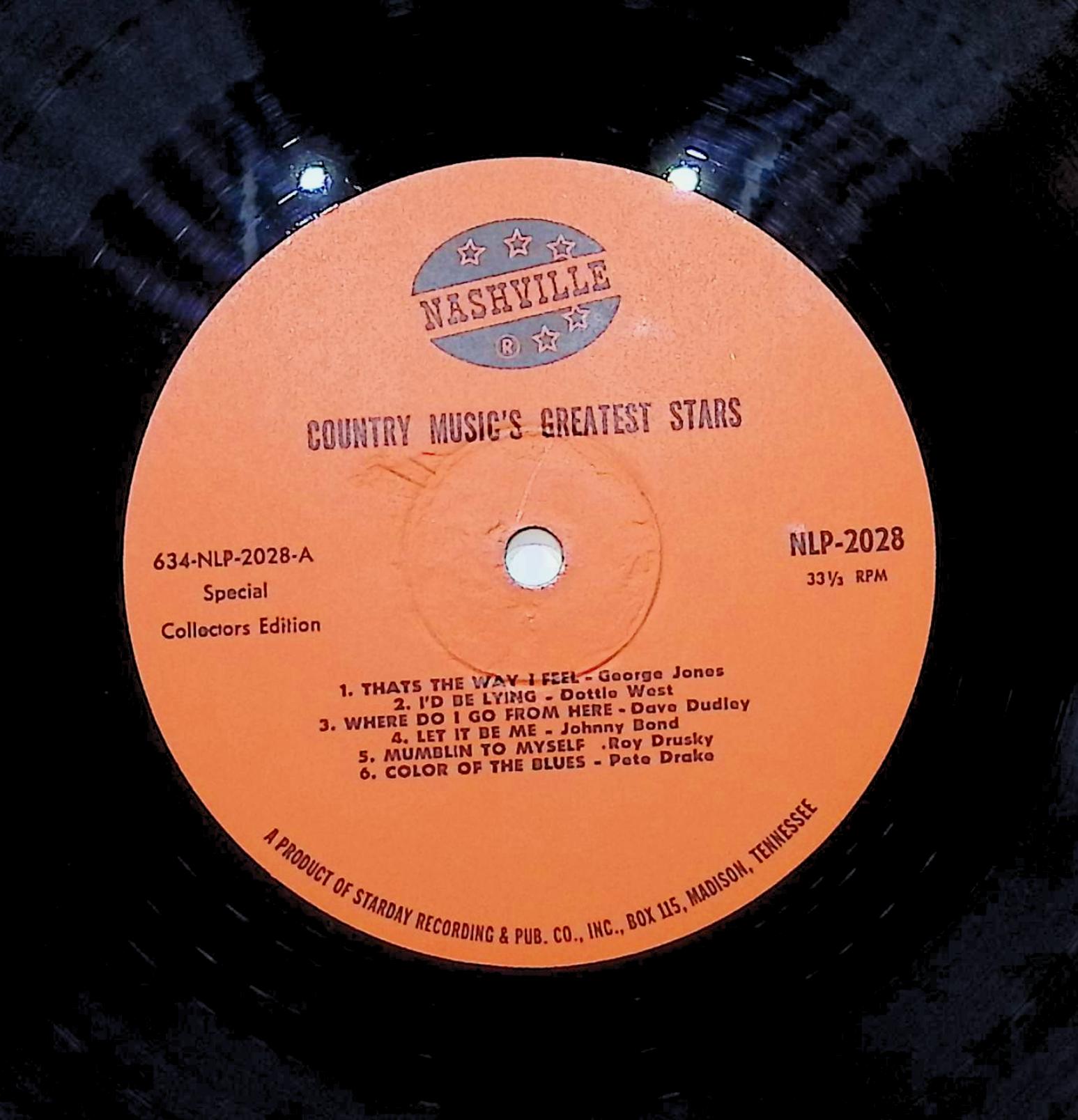 Various Country Music's Greatest Stars 12" LP 1966 NLP 2028 Folk, World, & Country — image 2