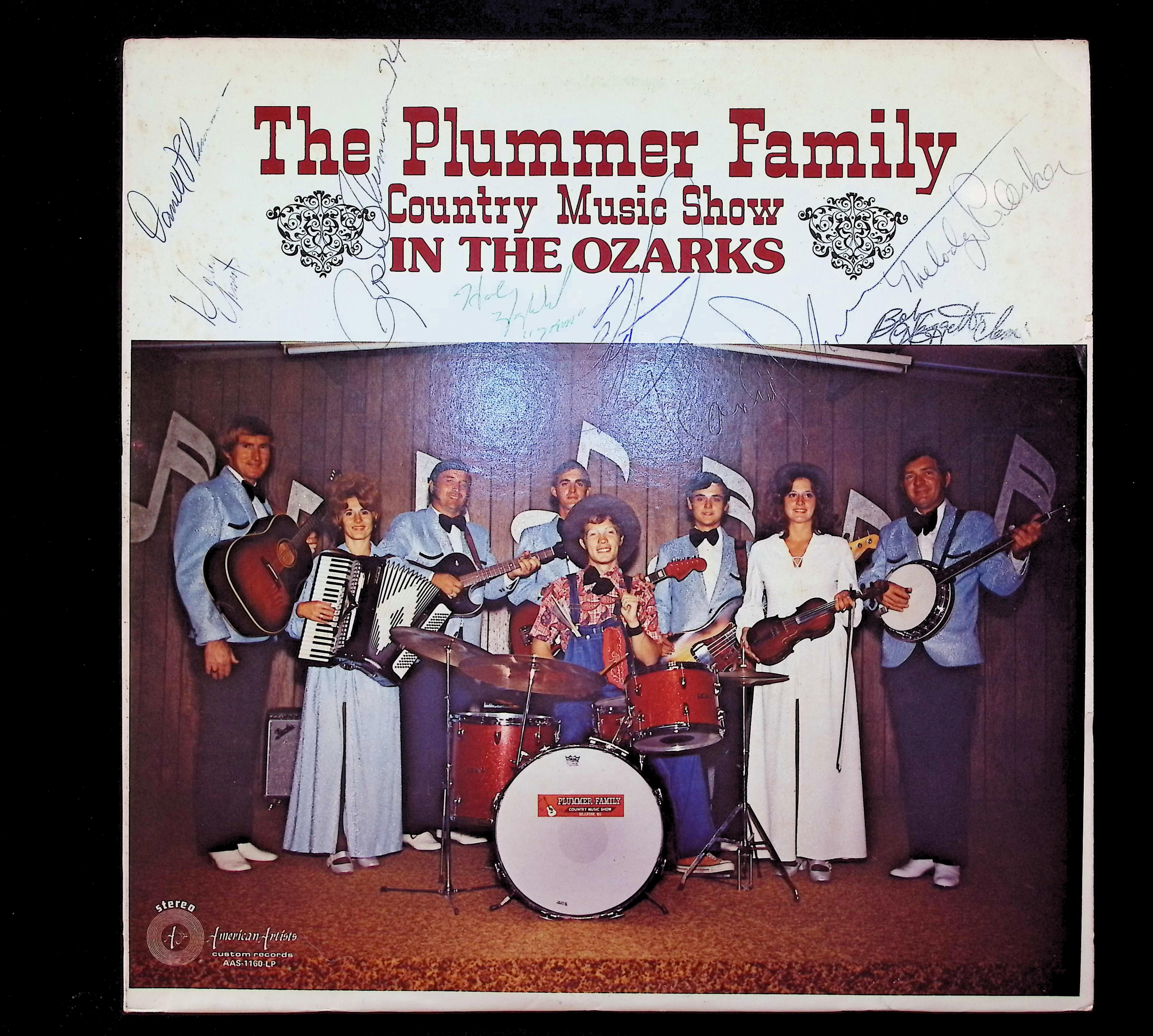 The Plummer Family Country Music Show In The Ozarks 12" LP 1975 AAS-1160-LP Blues