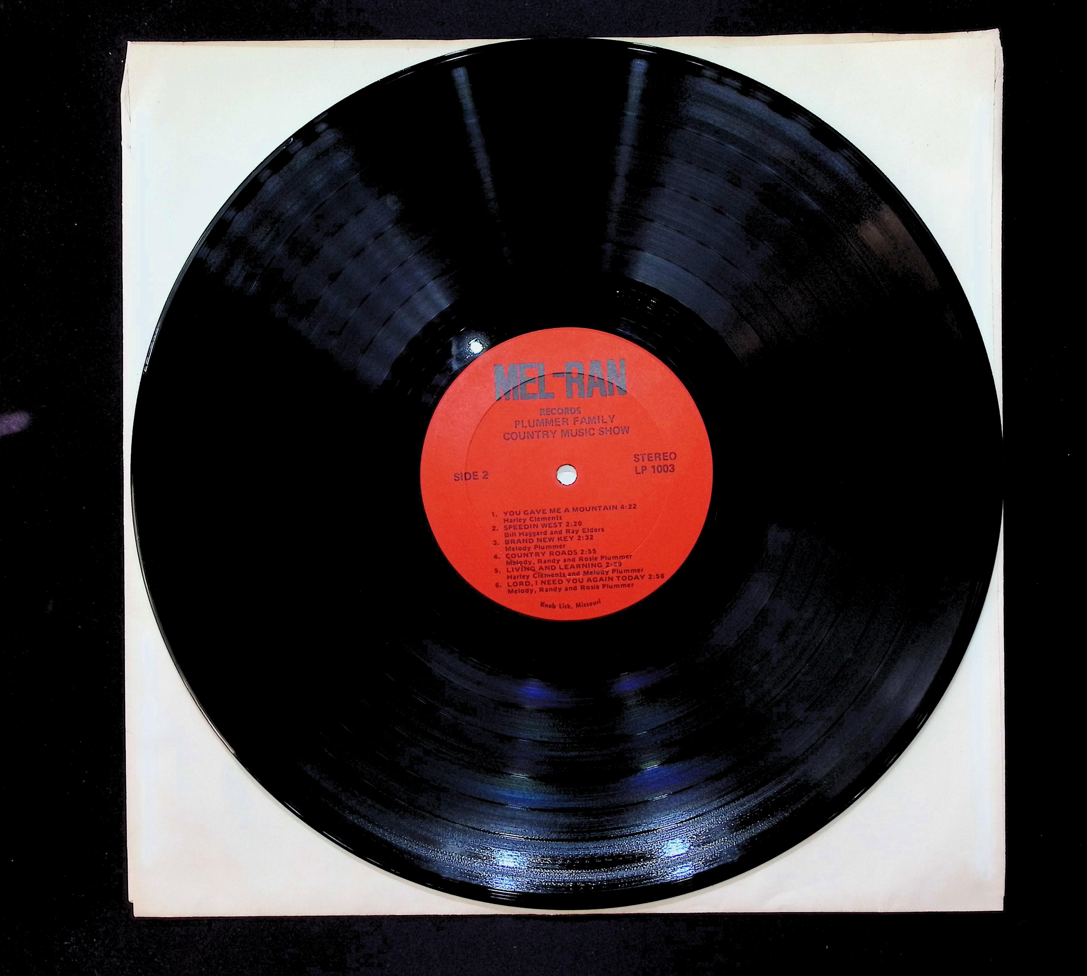 The Plummer Family The Plummer Family Country Music Show 12" LP 1972 LP 1003 Blues — image 3