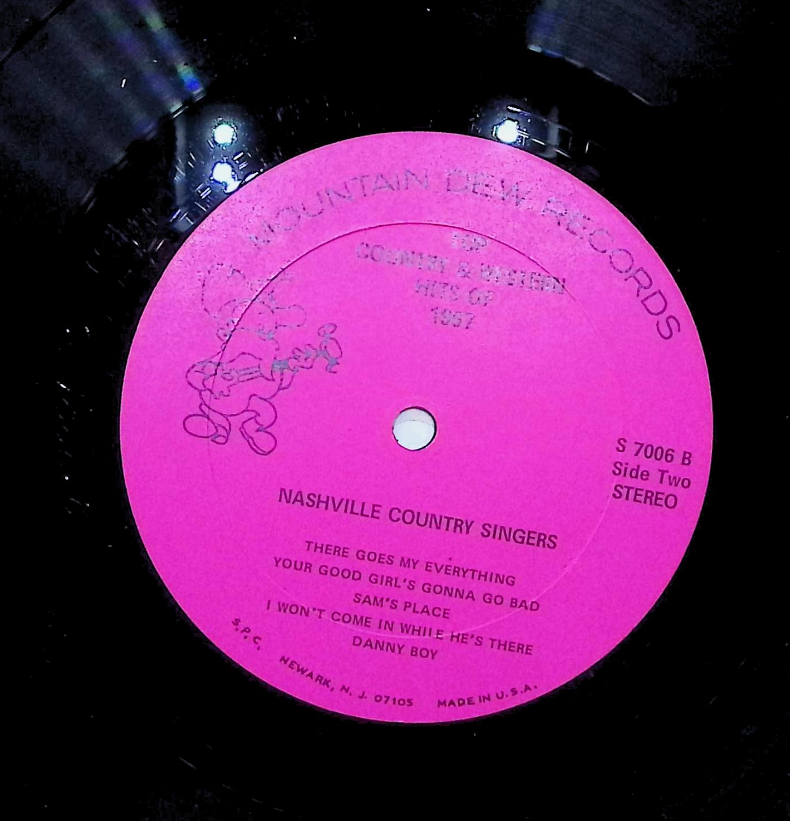 Nashville Country Singers Country & Western Top Hits Of '67 12" LP 1967 S 7006 Folk, World, & Country — image 2
