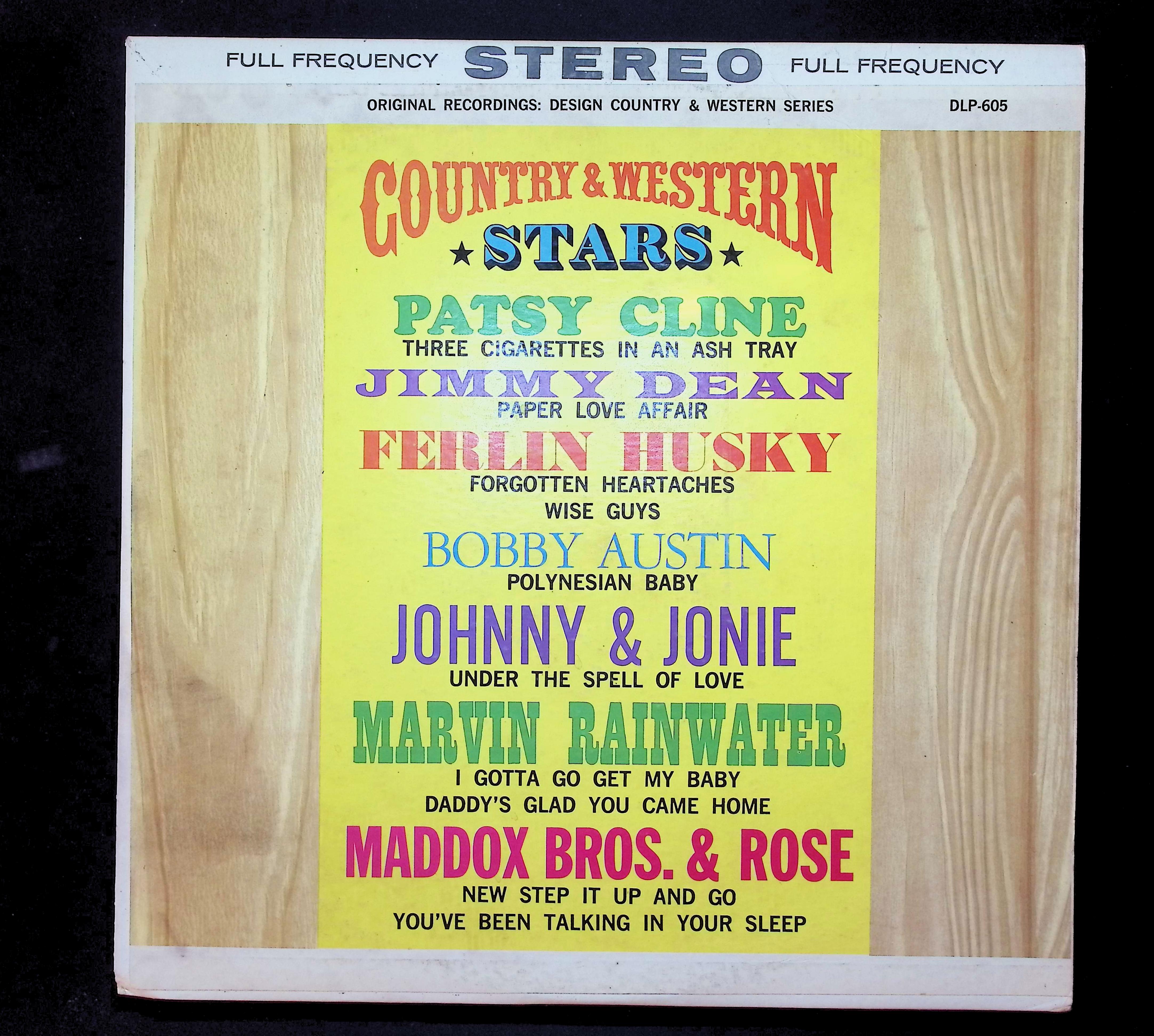 Various Country & Western Hall Of Fame 12" LP 1962 SDLP-605 Folk, World, & Country