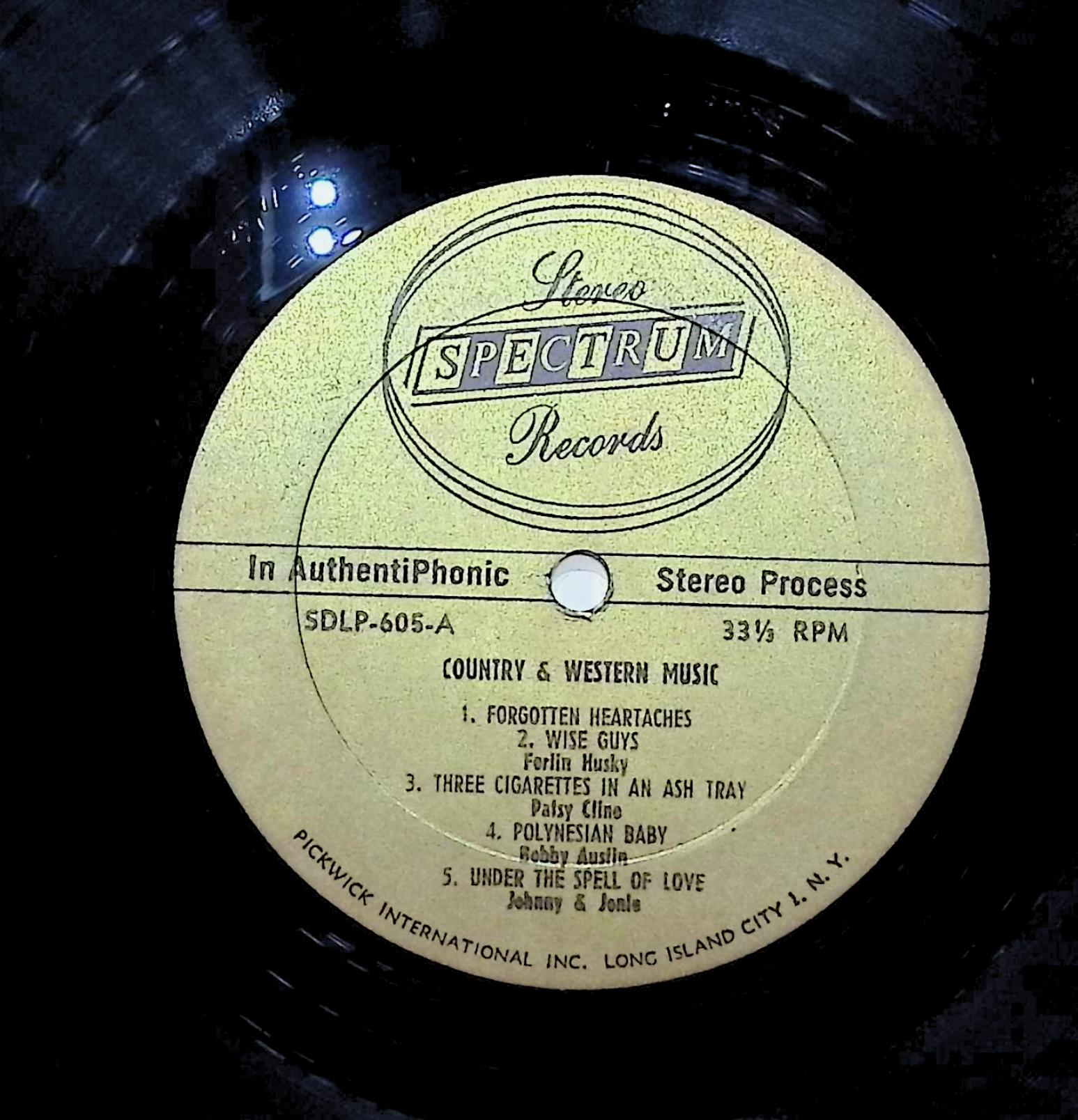 Various Country & Western Hall Of Fame 12" LP 1962 SDLP-605 Folk, World, & Country — image 2