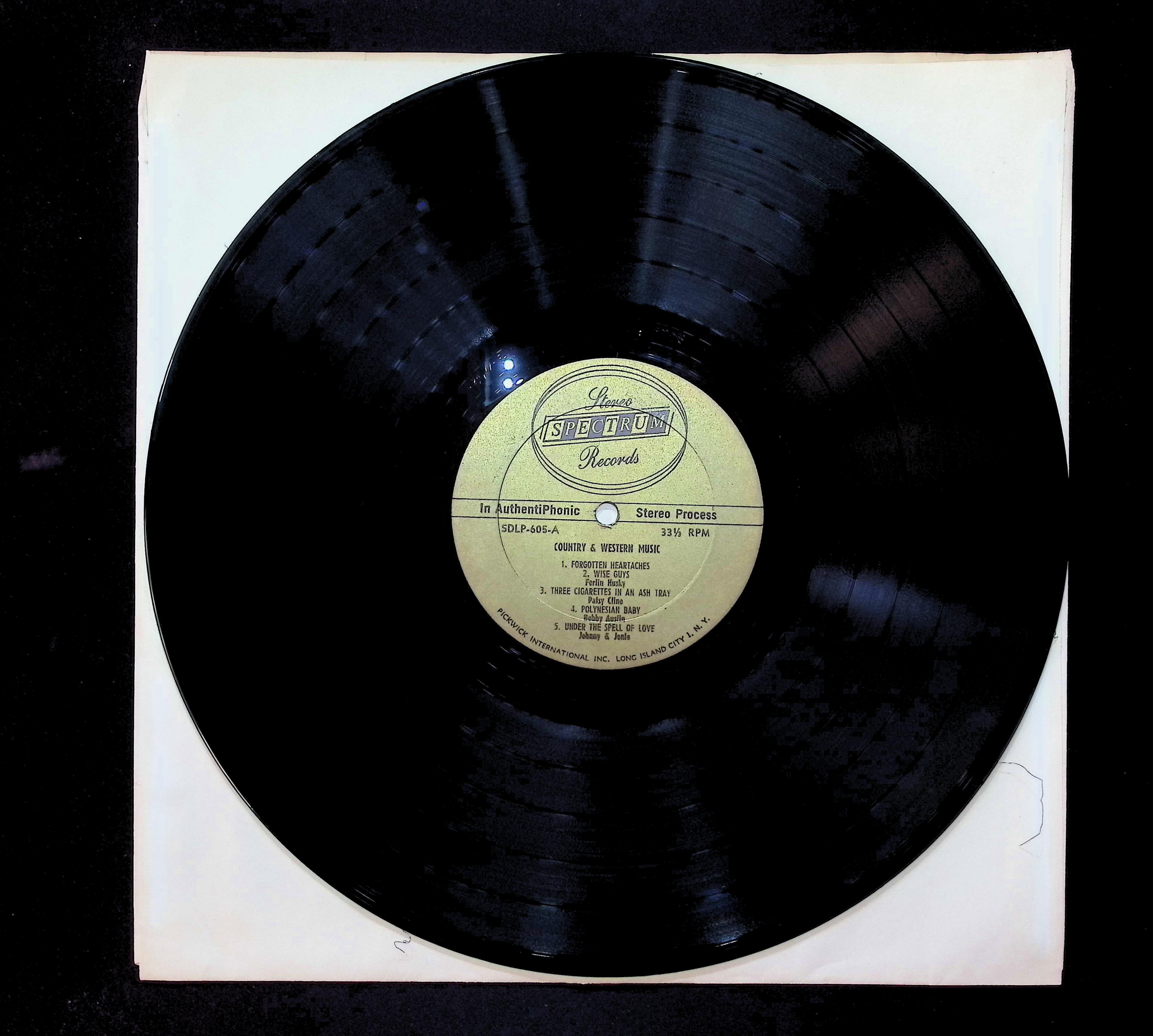 Various Country & Western Hall Of Fame 12" LP 1962 SDLP-605 Folk, World, & Country — image 3