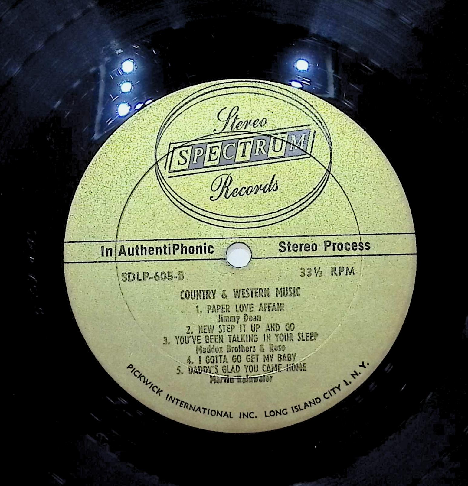 Various Country & Western Hall Of Fame 12" LP 1962 SDLP-605 Folk, World, & Country — image 4