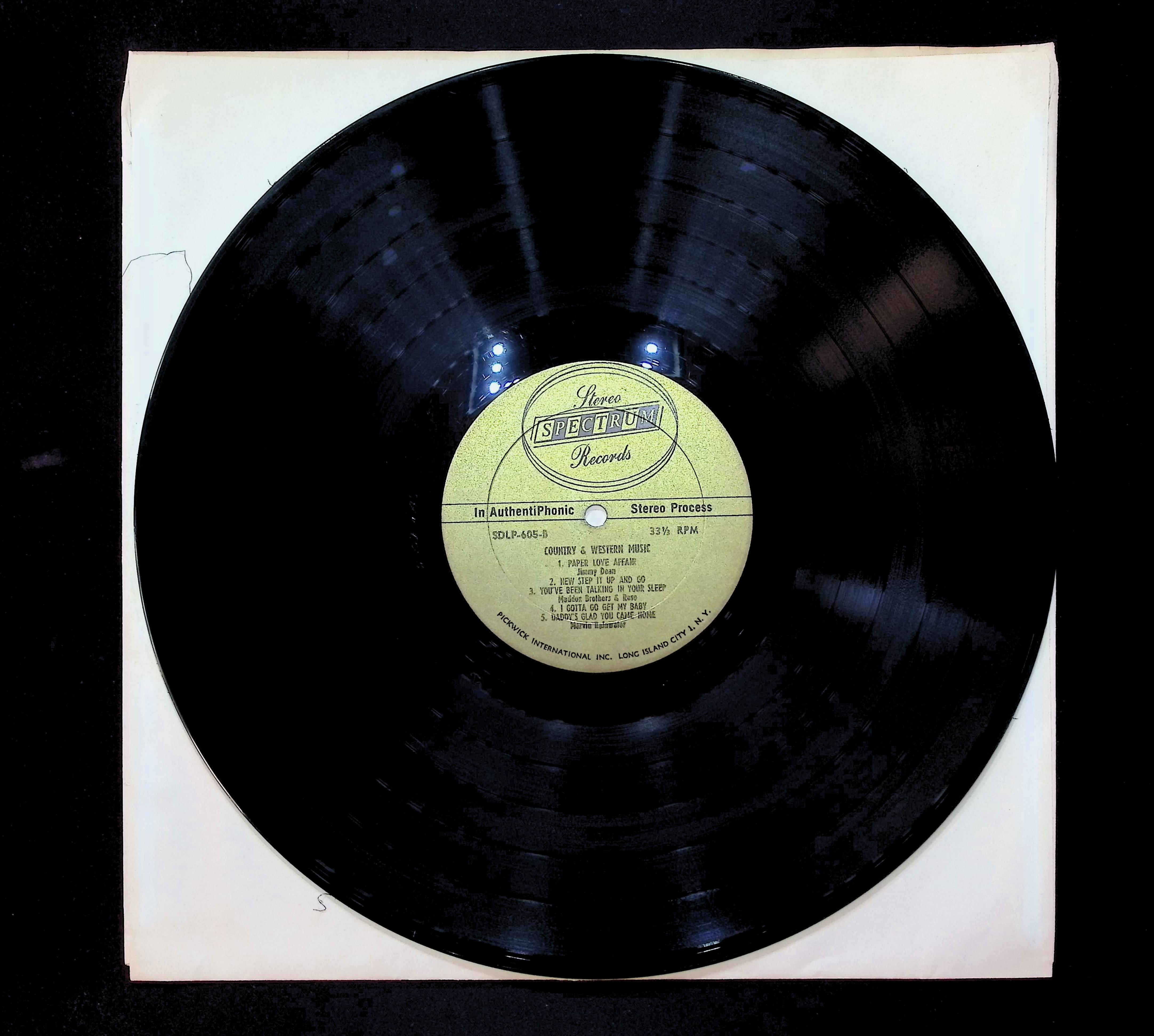 Various Country & Western Hall Of Fame 12" LP 1962 SDLP-605 Folk, World, & Country — image 5