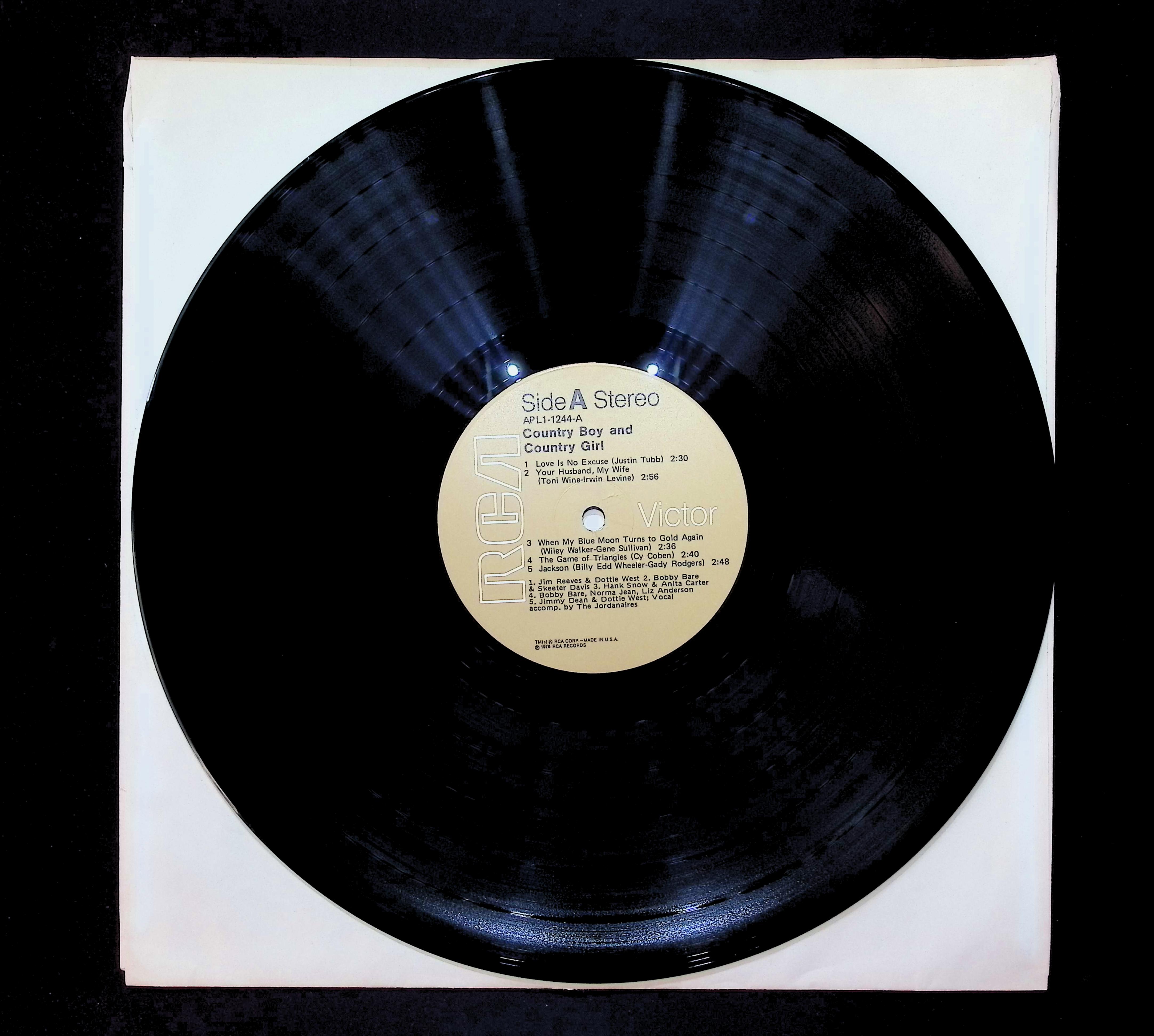 Various Country Boy And Country Girl 12" LP 1976 APL1-1244 Folk, World, & Country — image 3