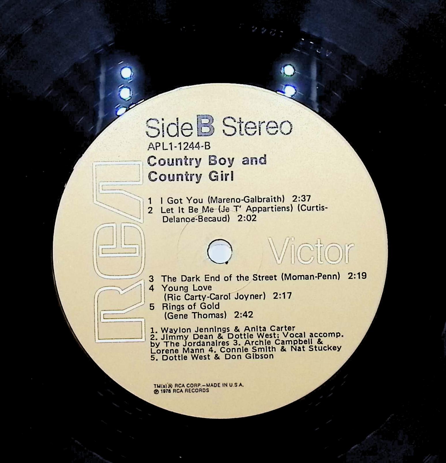 Various Country Boy And Country Girl 12" LP 1976 APL1-1244 Folk, World, & Country — image 4