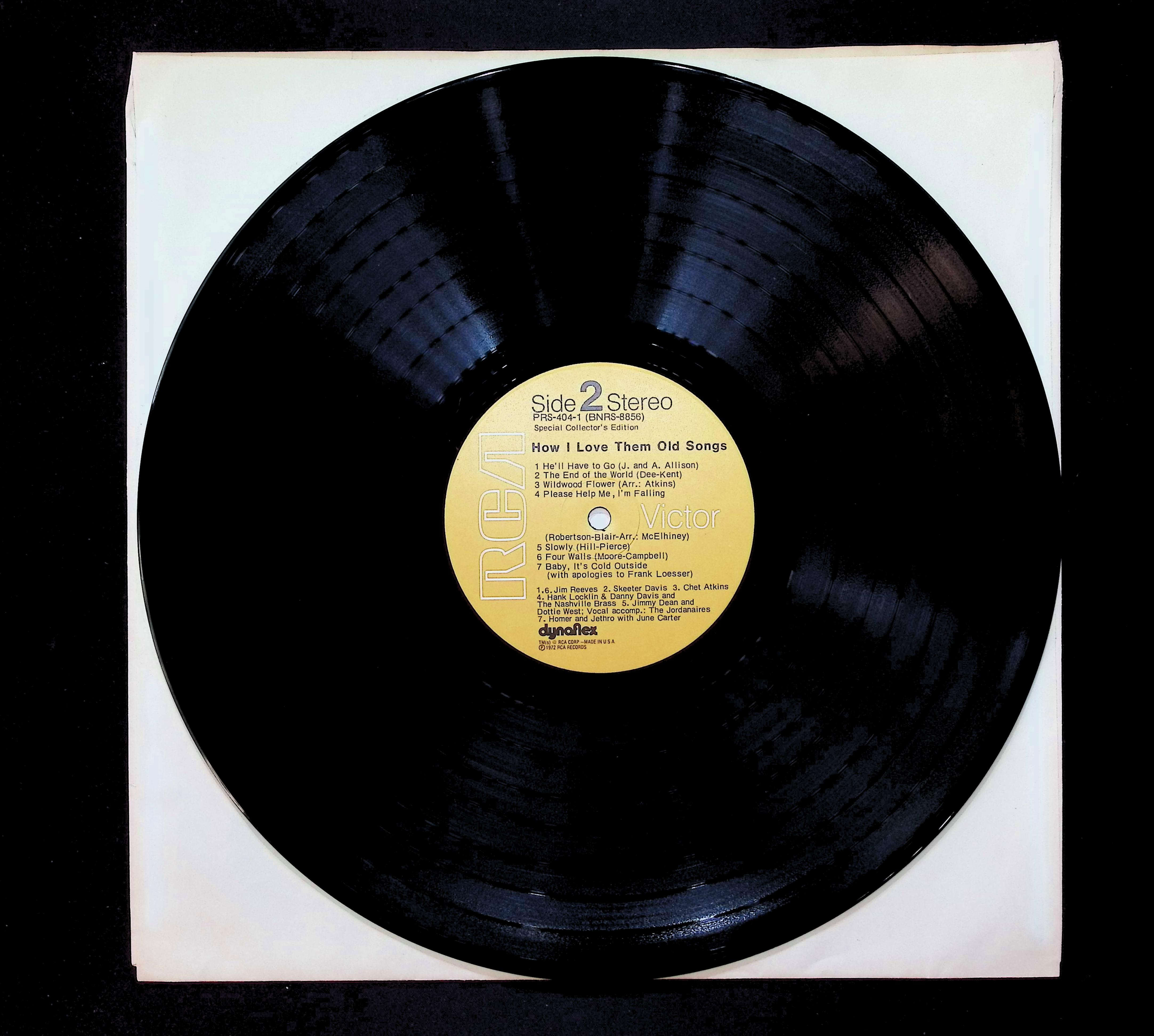Various Them Old Country Songs 12" LP 1972 PRS 404 Folk, World, & Country — image 5