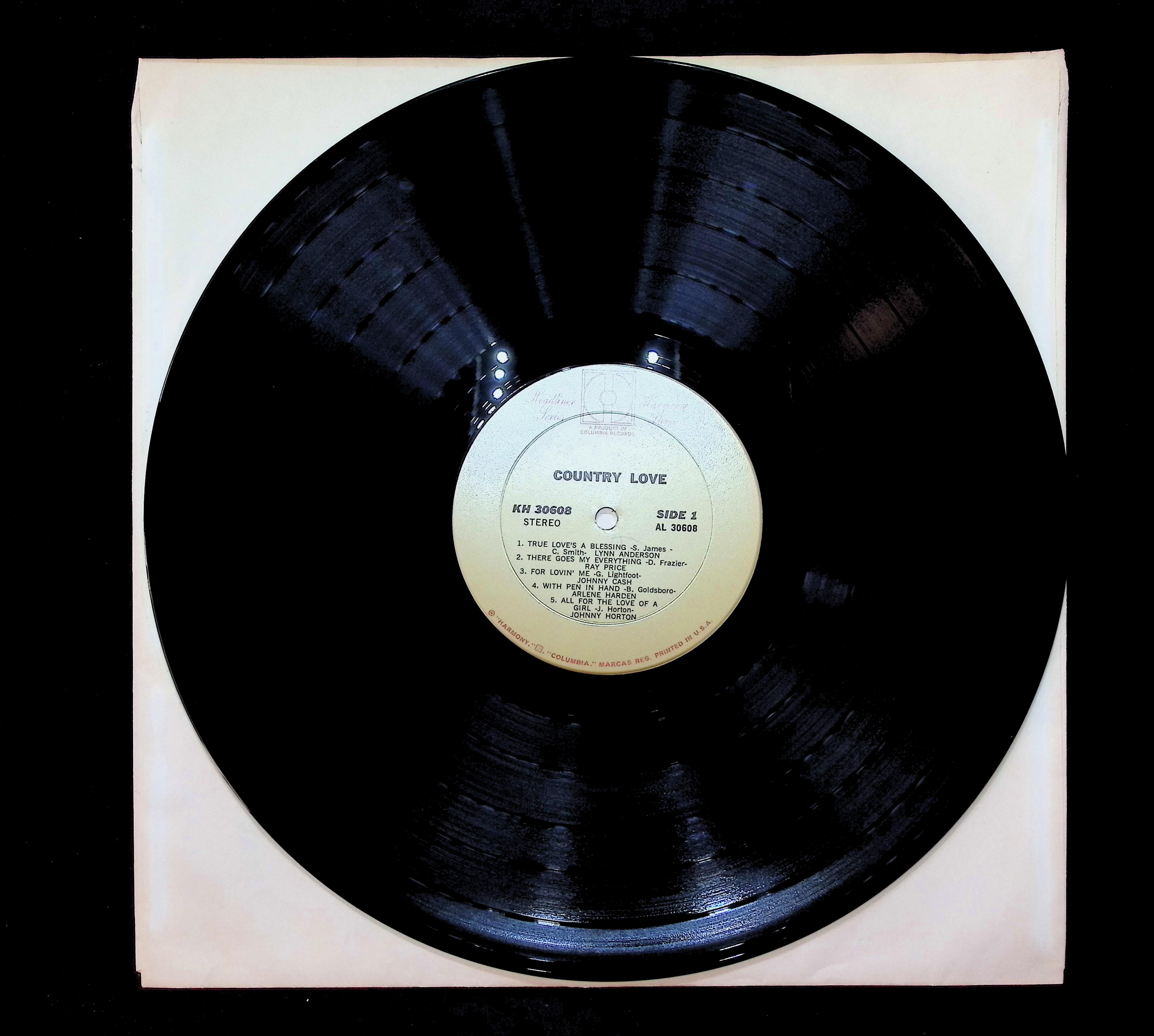 Various Country Love 12" LP 0 Harmony (4) KH 30608 Folk, World, & Country — image 3