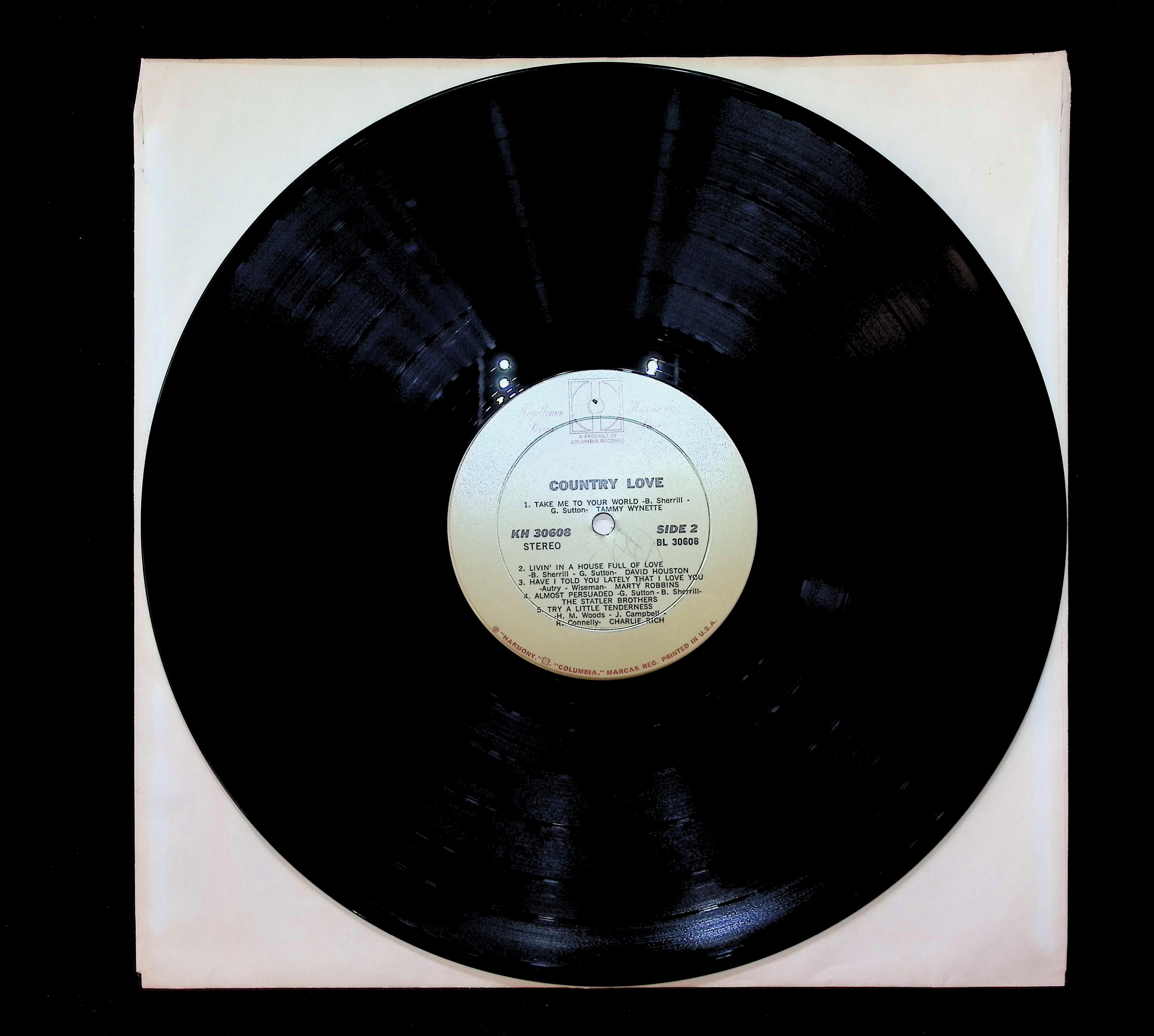 Various Country Love 12" LP 0 Harmony (4) KH 30608 Folk, World, & Country — image 5