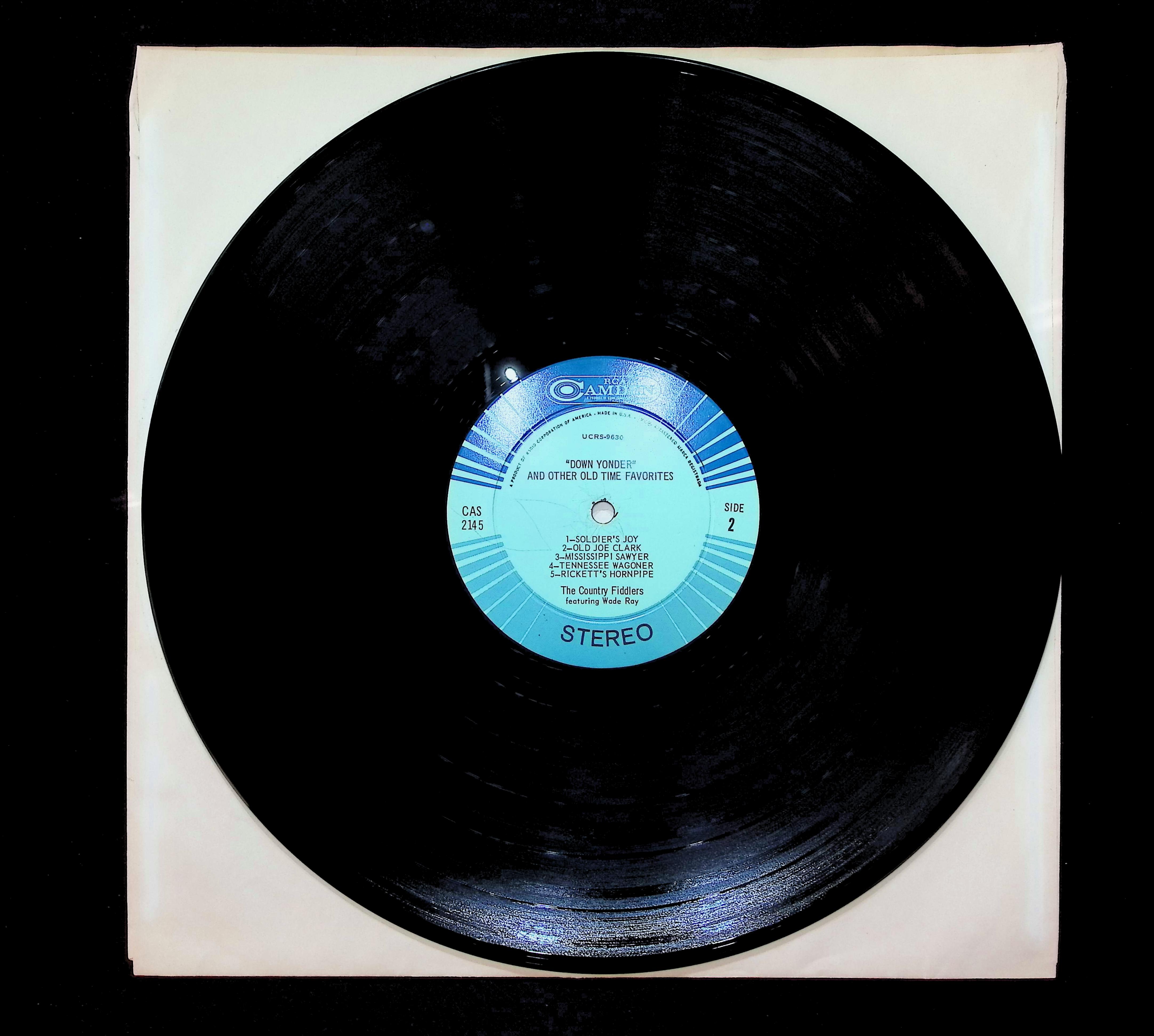 The Country Fiddlers Featuring Wade Ray Down Yonder And Other Old-Time Favorites 12" LP 1967 CAS-2145 Folk, World, & Country — image 5