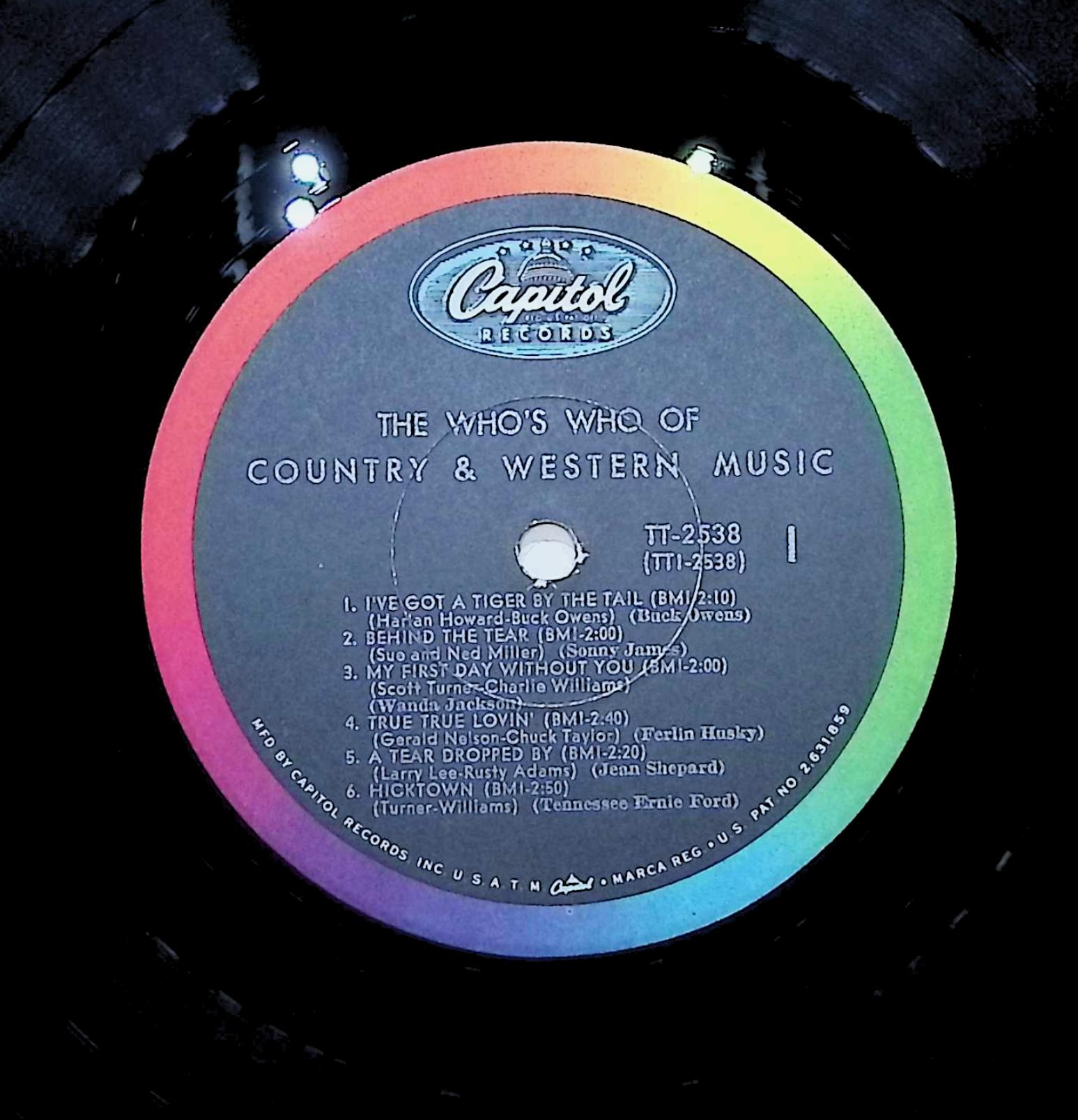 Various The Who's Who Of Country & Western Music 12" LP 1966 TT-2538 Folk, World, & Country — image 2