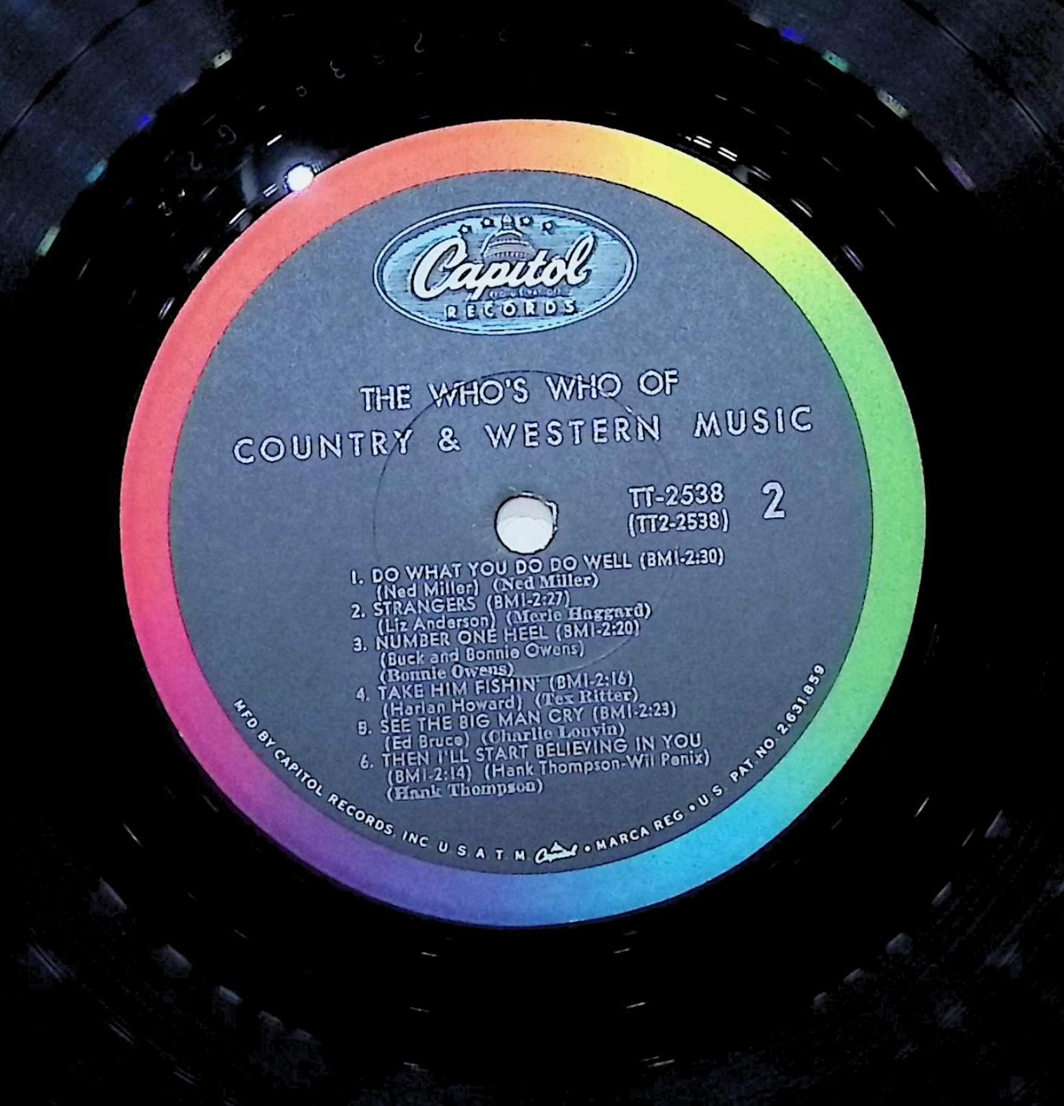 Various The Who's Who Of Country & Western Music 12" LP 1966 TT-2538 Folk, World, & Country — image 4