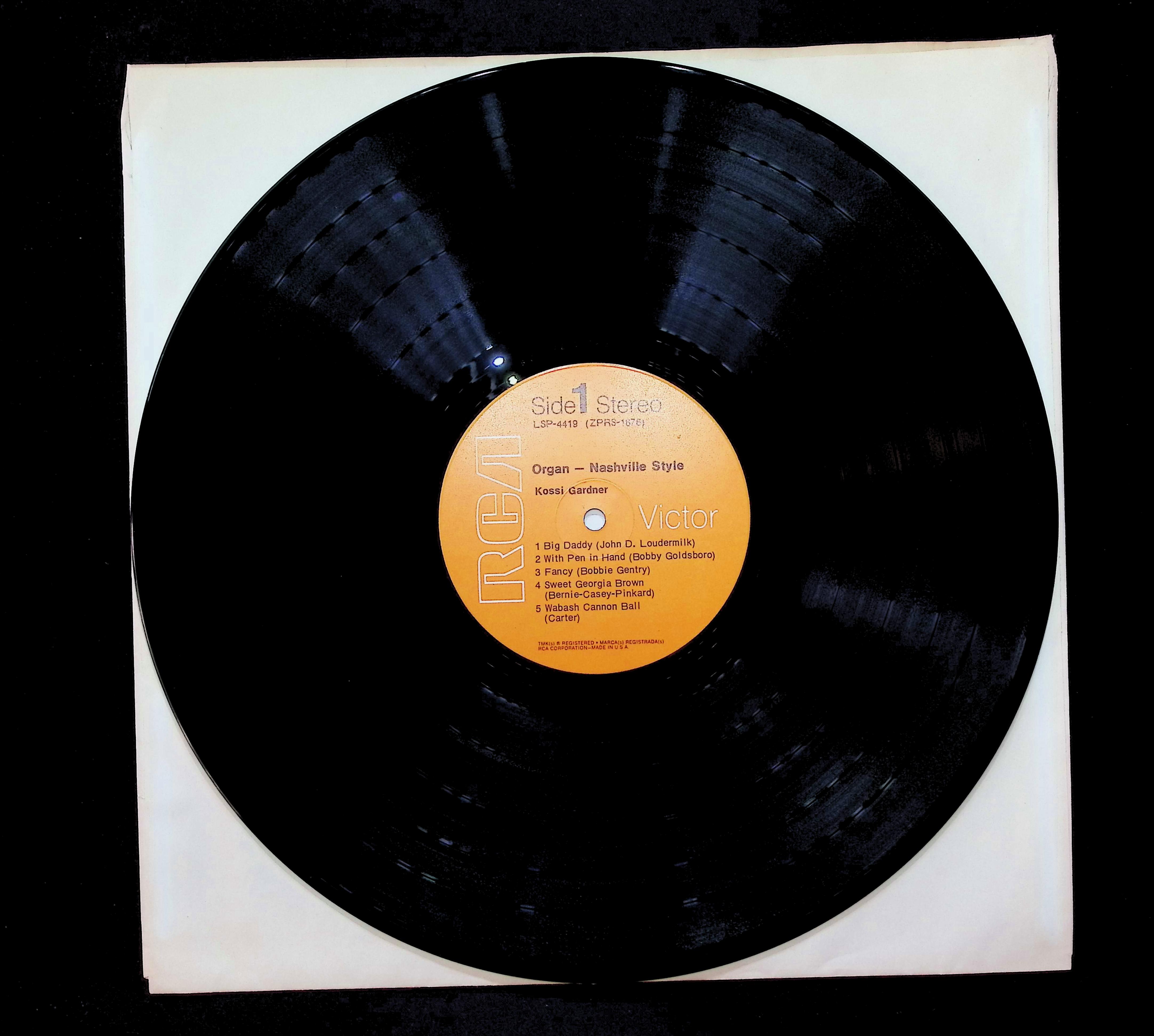 Kossi Gardner Organ - Nashville Style 12" LP 1970 LSP-4419 Jazz — image 3