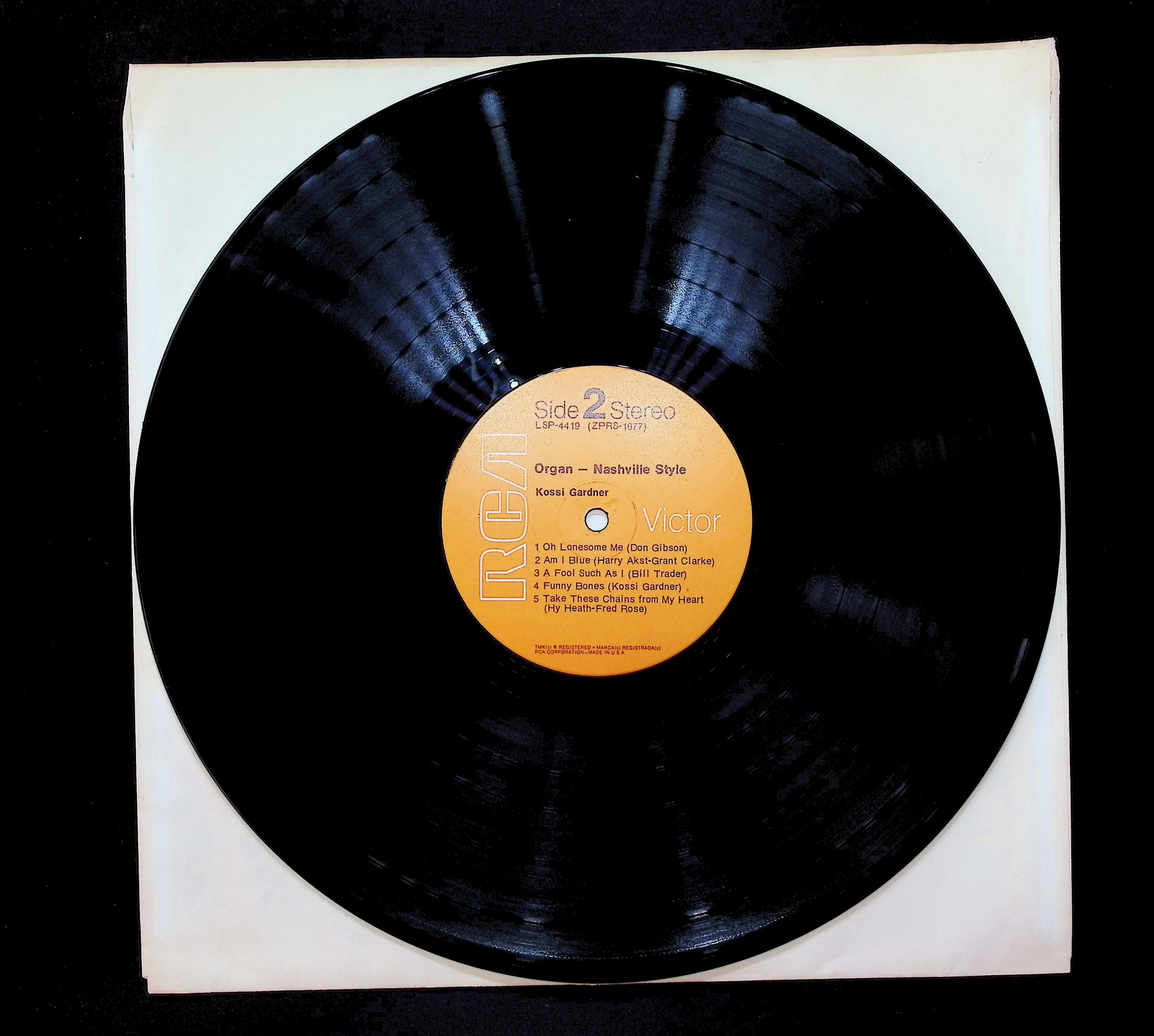 Kossi Gardner Organ - Nashville Style 12" LP 1970 LSP-4419 Jazz — image 5
