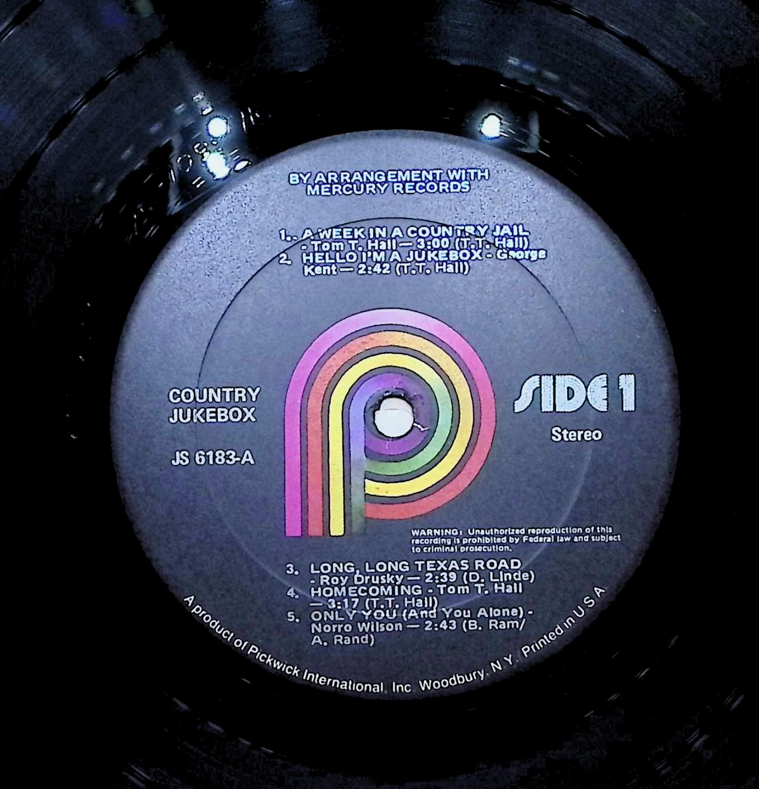 Various Country Jukebox 12" LP 1970s JS-6183 Folk, World, & Country — image 2