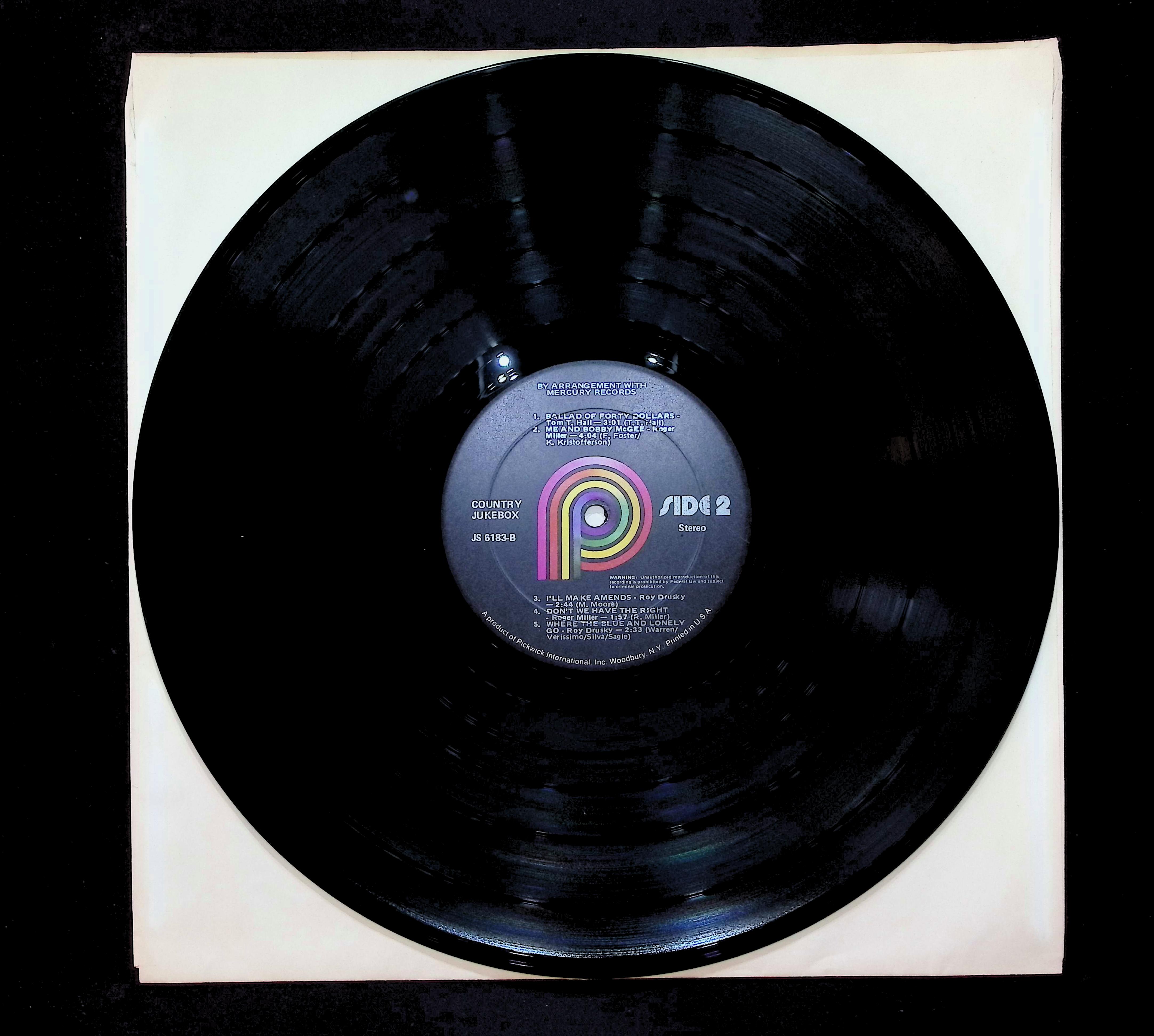 Various Country Jukebox 12" LP 1970s JS-6183 Folk, World, & Country — image 5