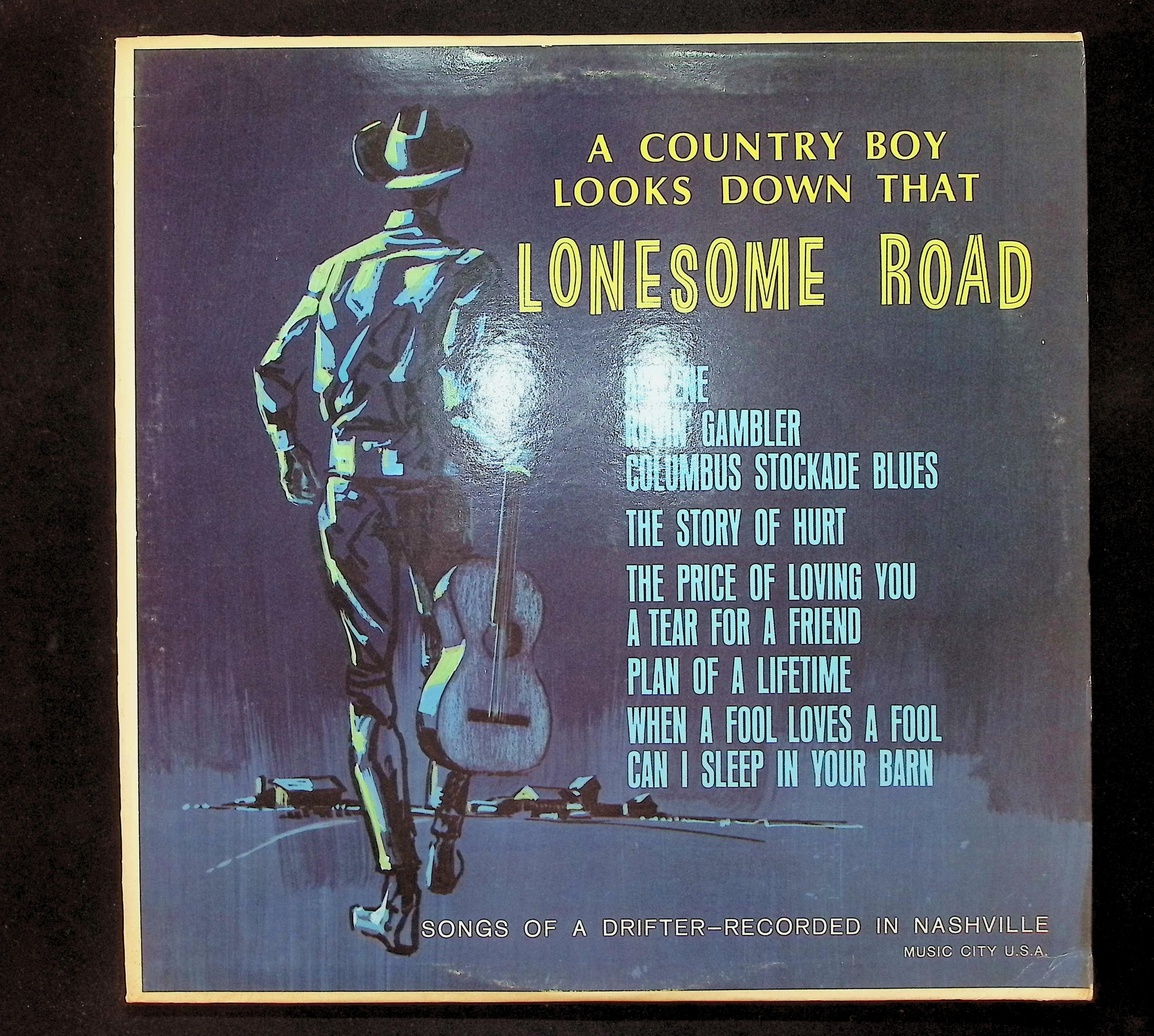 Earl Cupit And Bobby Bond A Country Boy Looks Down That Lonesome Road 12" LP 1967 SF-25200 Folk, World, & Country