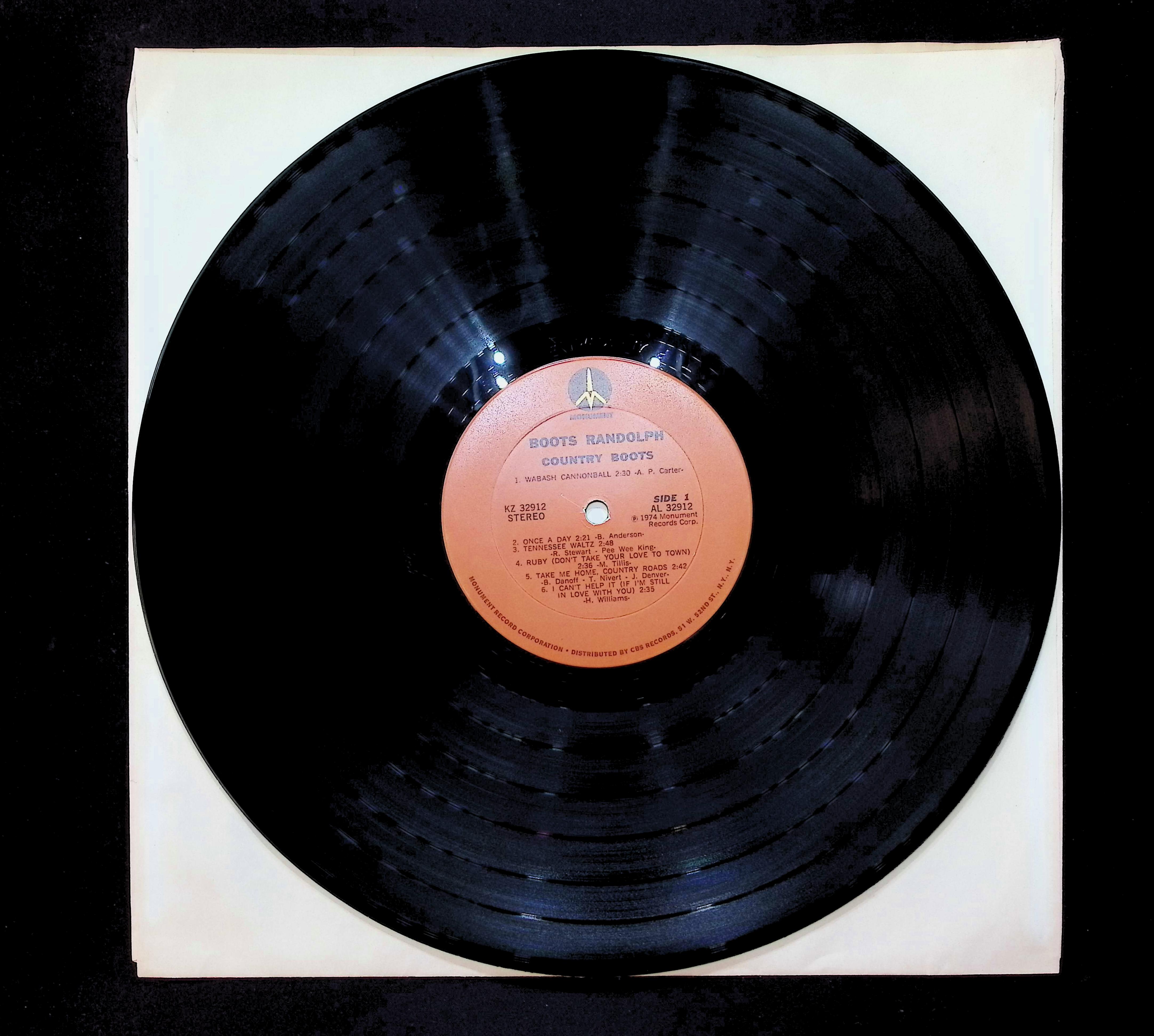 Boots Randolph Country Boots 12" LP 1974 KZ 32912 Jazz — image 3
