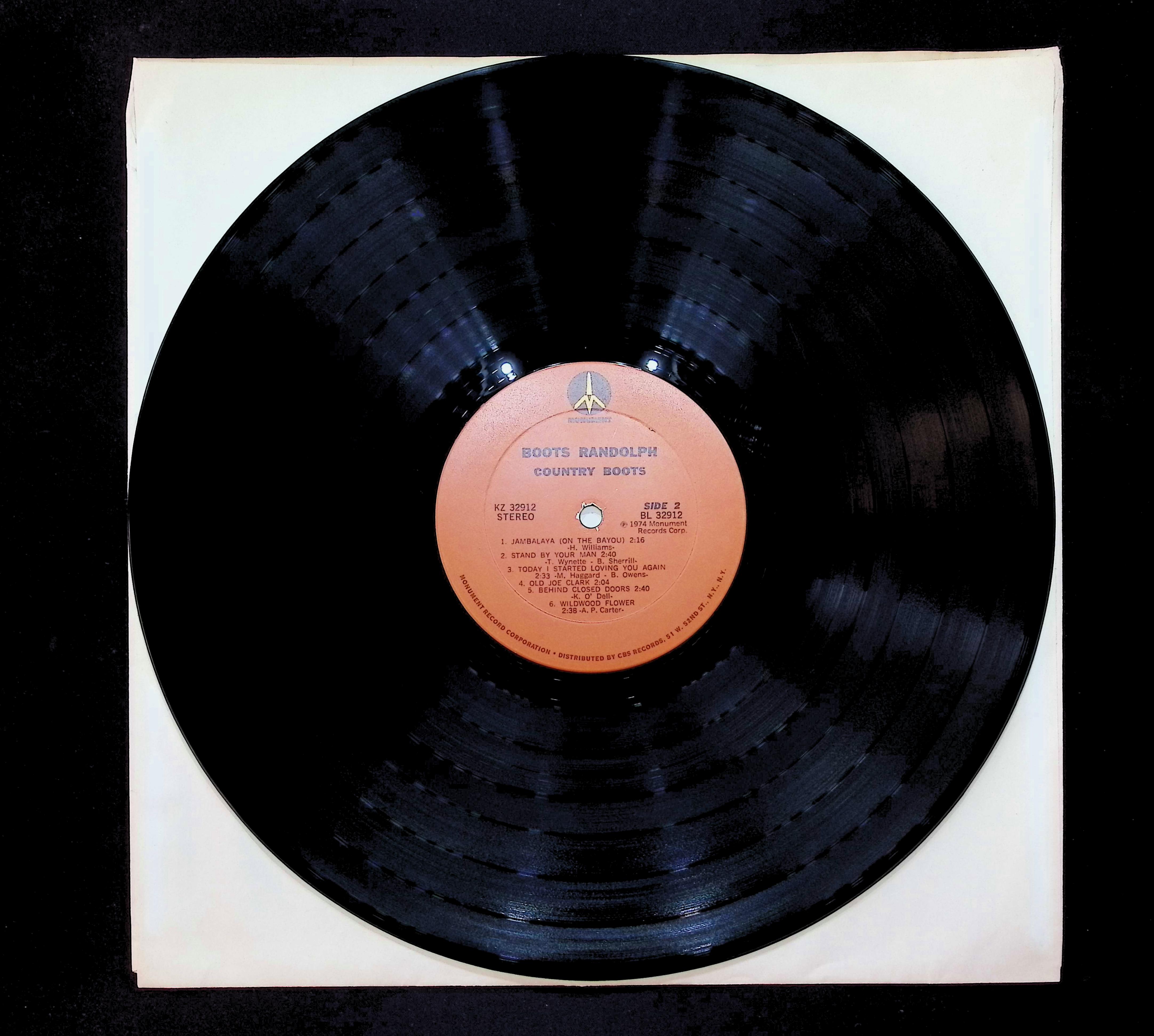 Boots Randolph Country Boots 12" LP 1974 KZ 32912 Jazz — image 5