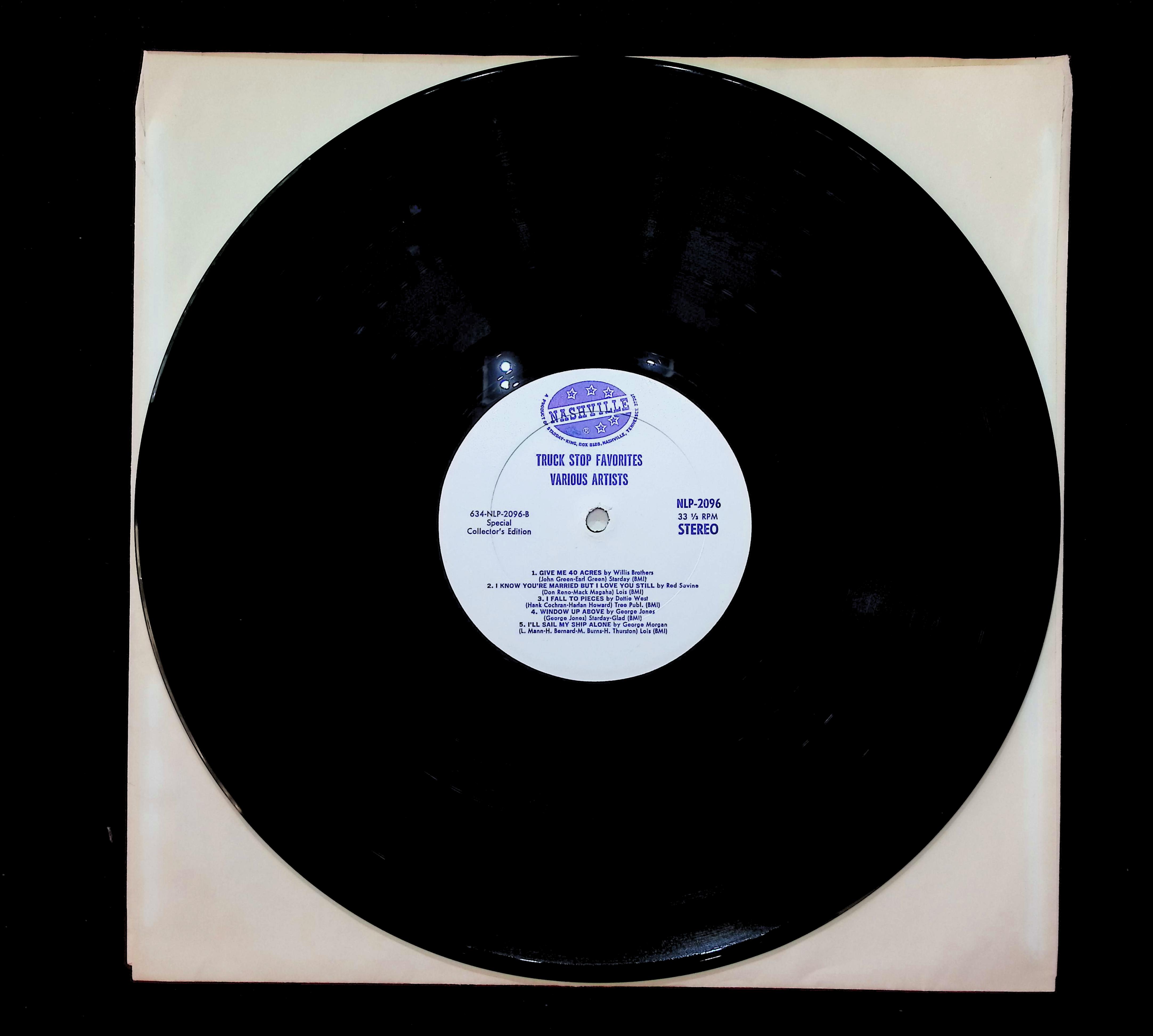 Various Truck Stop Favorites As Selected By Miss Country Music U.S.A. 12" LP 0 Nashville Folk, World, & Country — image 5