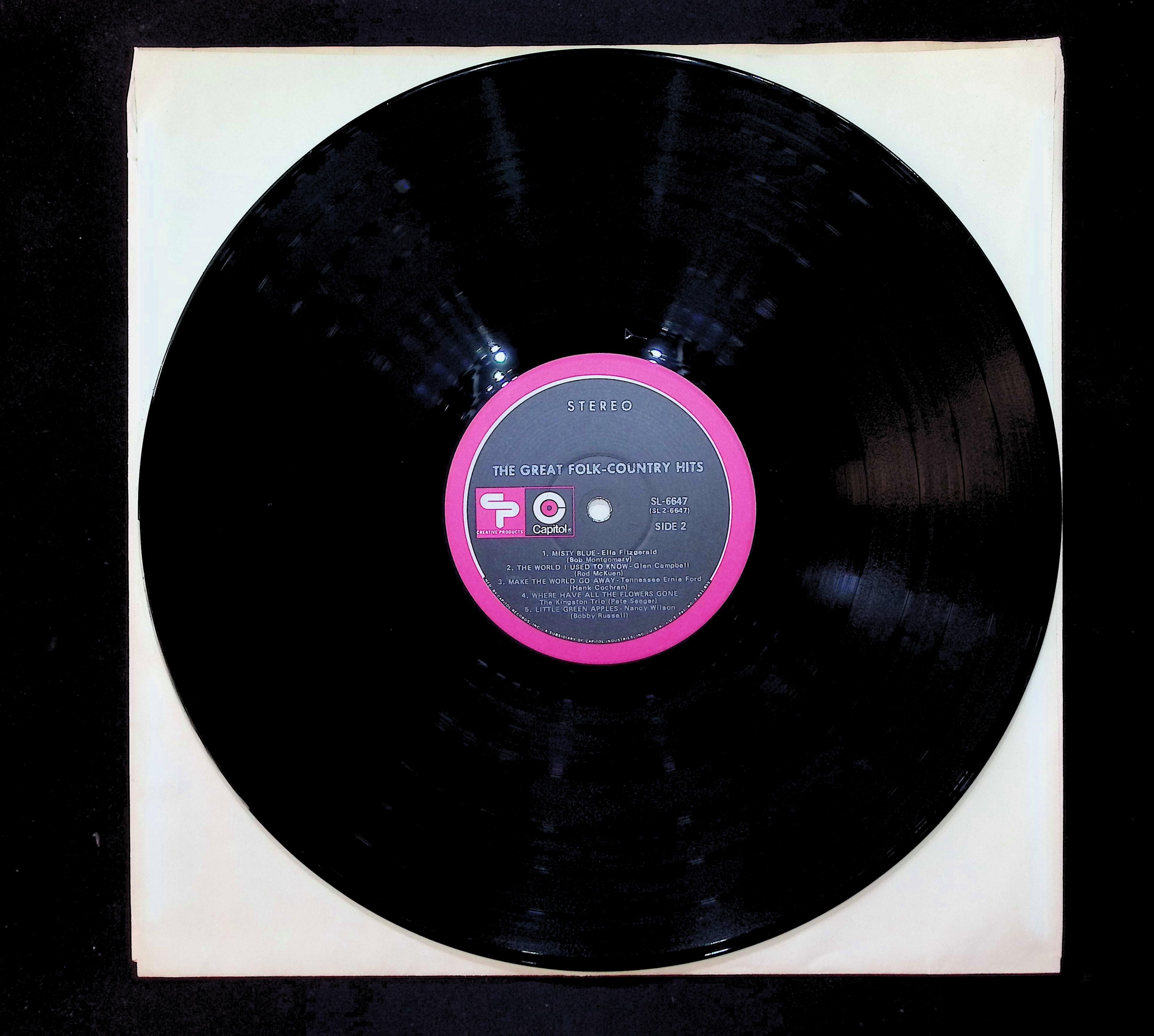 Various The Great Folk-Country Hits 12" LP 0 Creative Products Folk, World, & Country — image 5