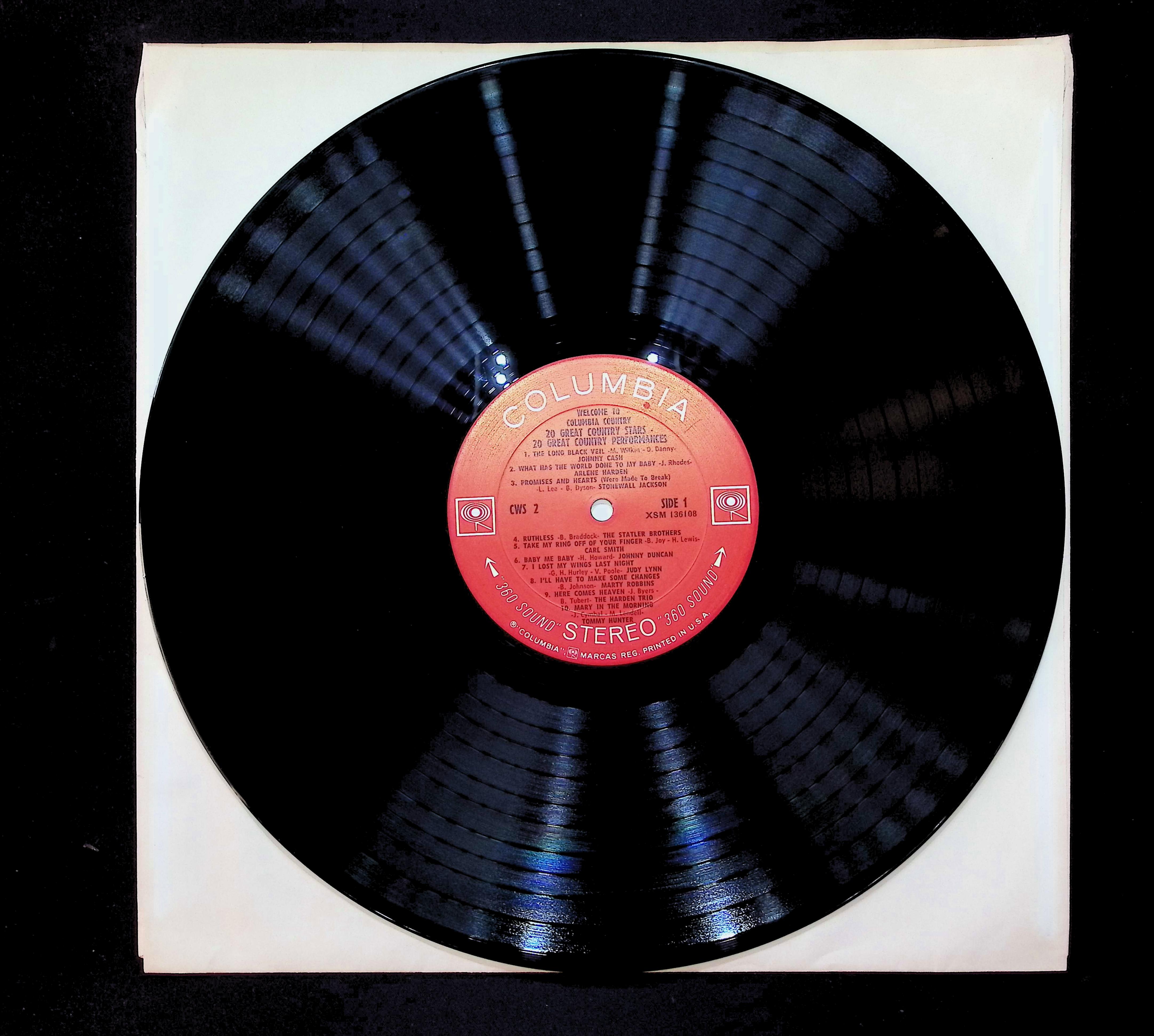 Various Welcome To Columbia Country 12" LP 1967 CWS-2 Folk, World, & Country — image 3