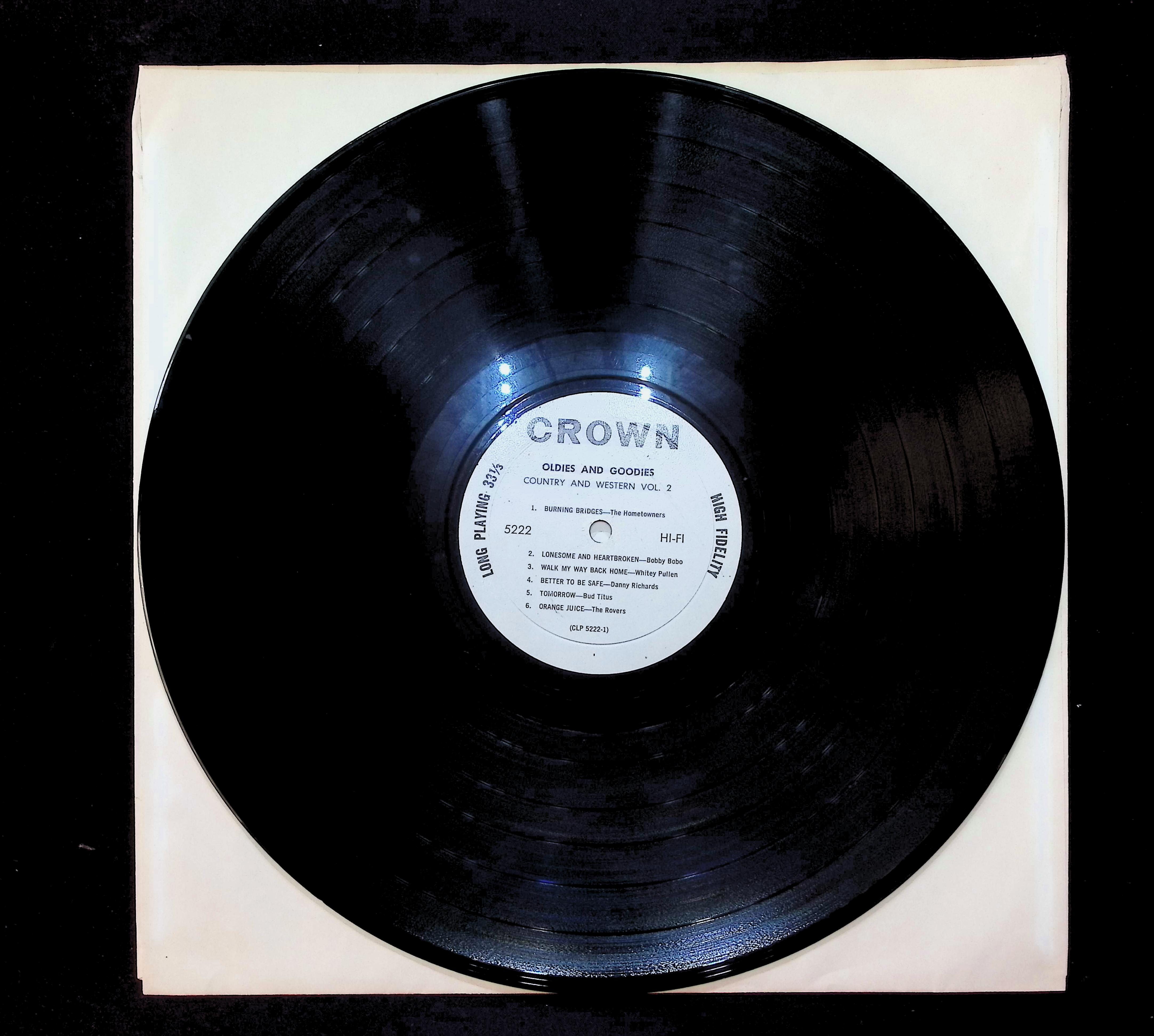 Various Oldies & Goodies Country And Western Vol.II 12" LP 1961 CLP 5222 Folk, World, & Country — image 3