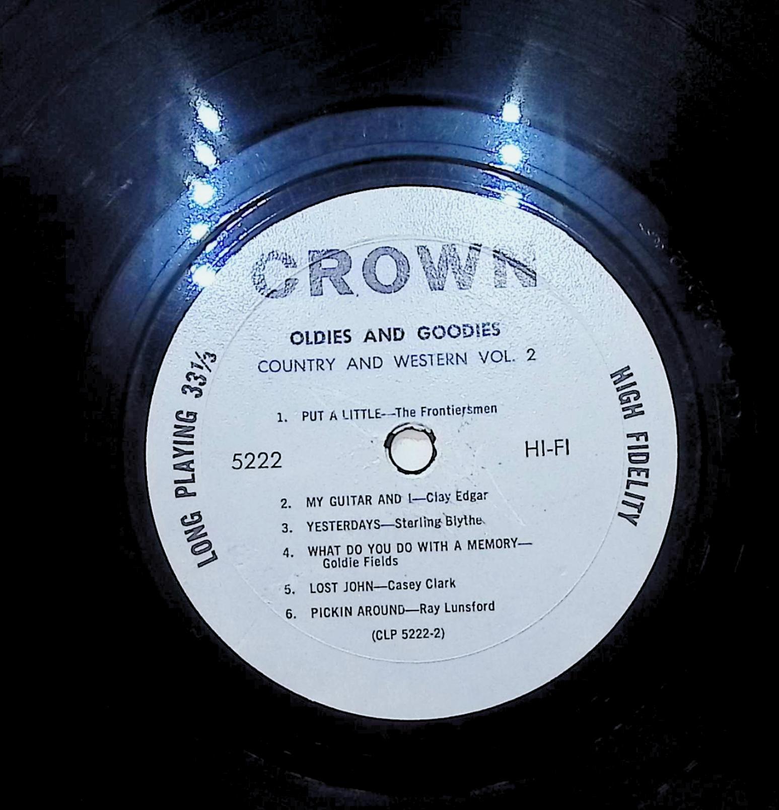 Various Oldies & Goodies Country And Western Vol.II 12" LP 1961 CLP 5222 Folk, World, & Country — image 4