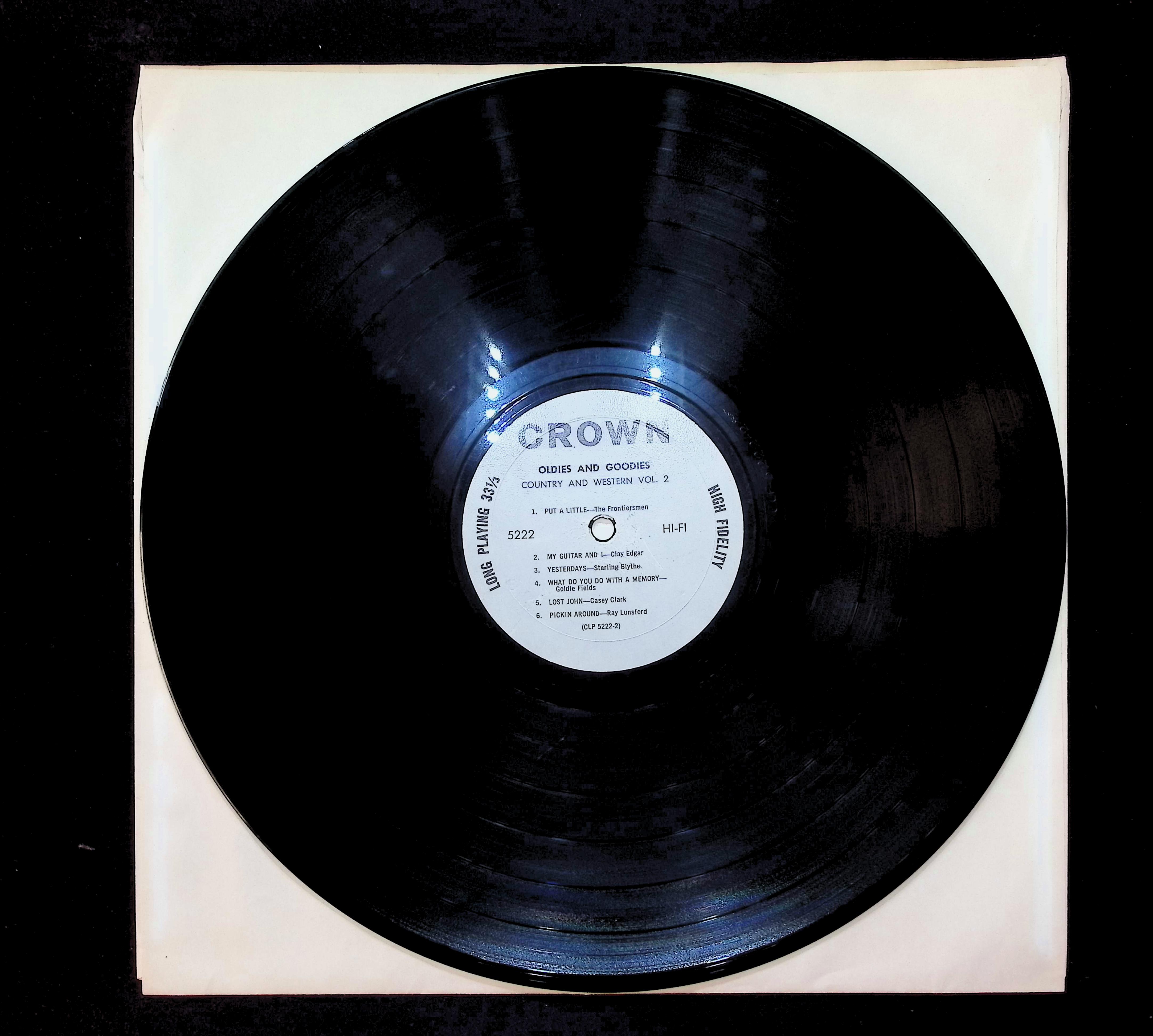 Various Oldies & Goodies Country And Western Vol.II 12" LP 1961 CLP 5222 Folk, World, & Country — image 5